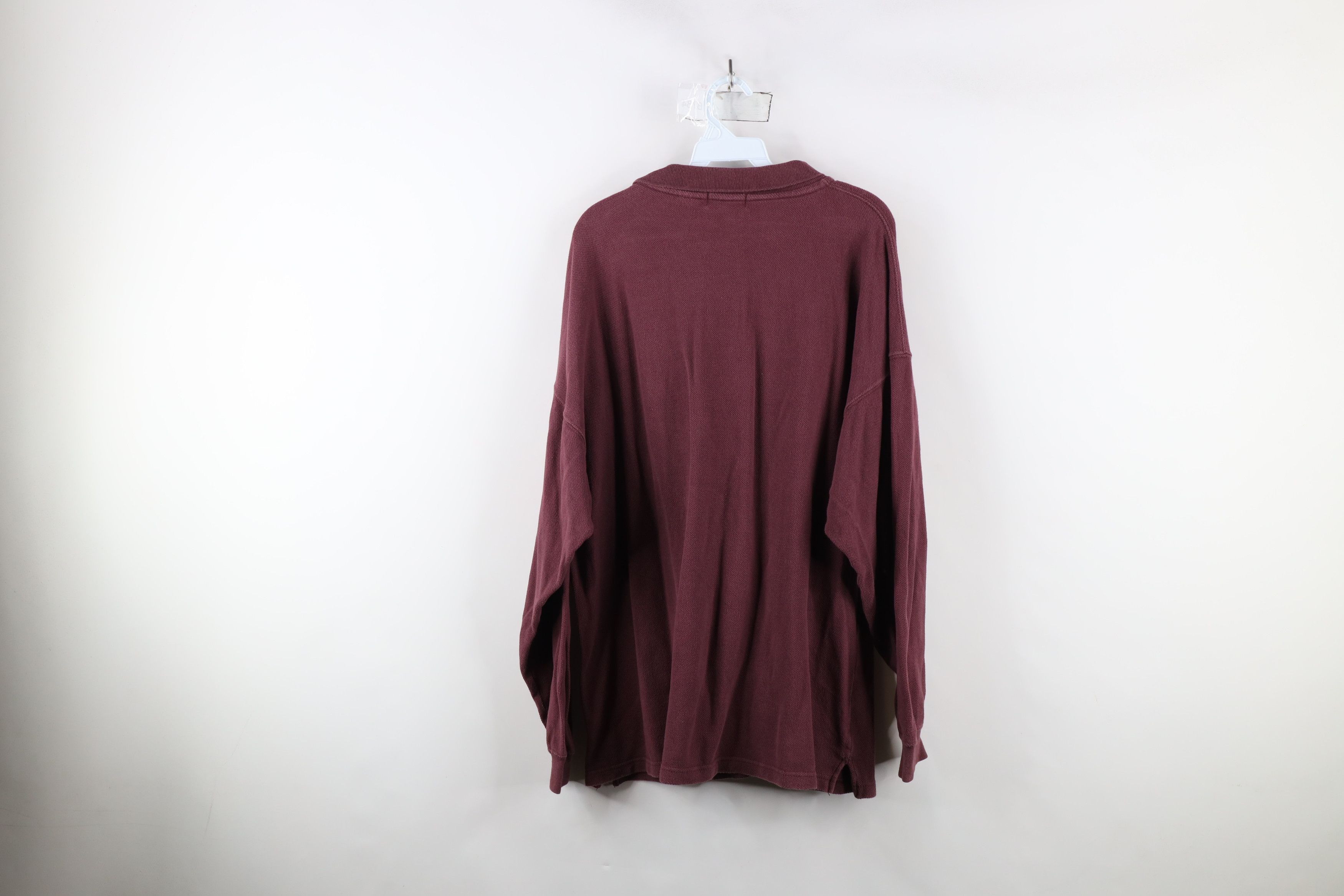 Vintage Vintage 90s OshKosh B'Gosh Knit Long Sleeve Rugby Polo Size US XL / EU 56 / 4 - 11 Thumbnail