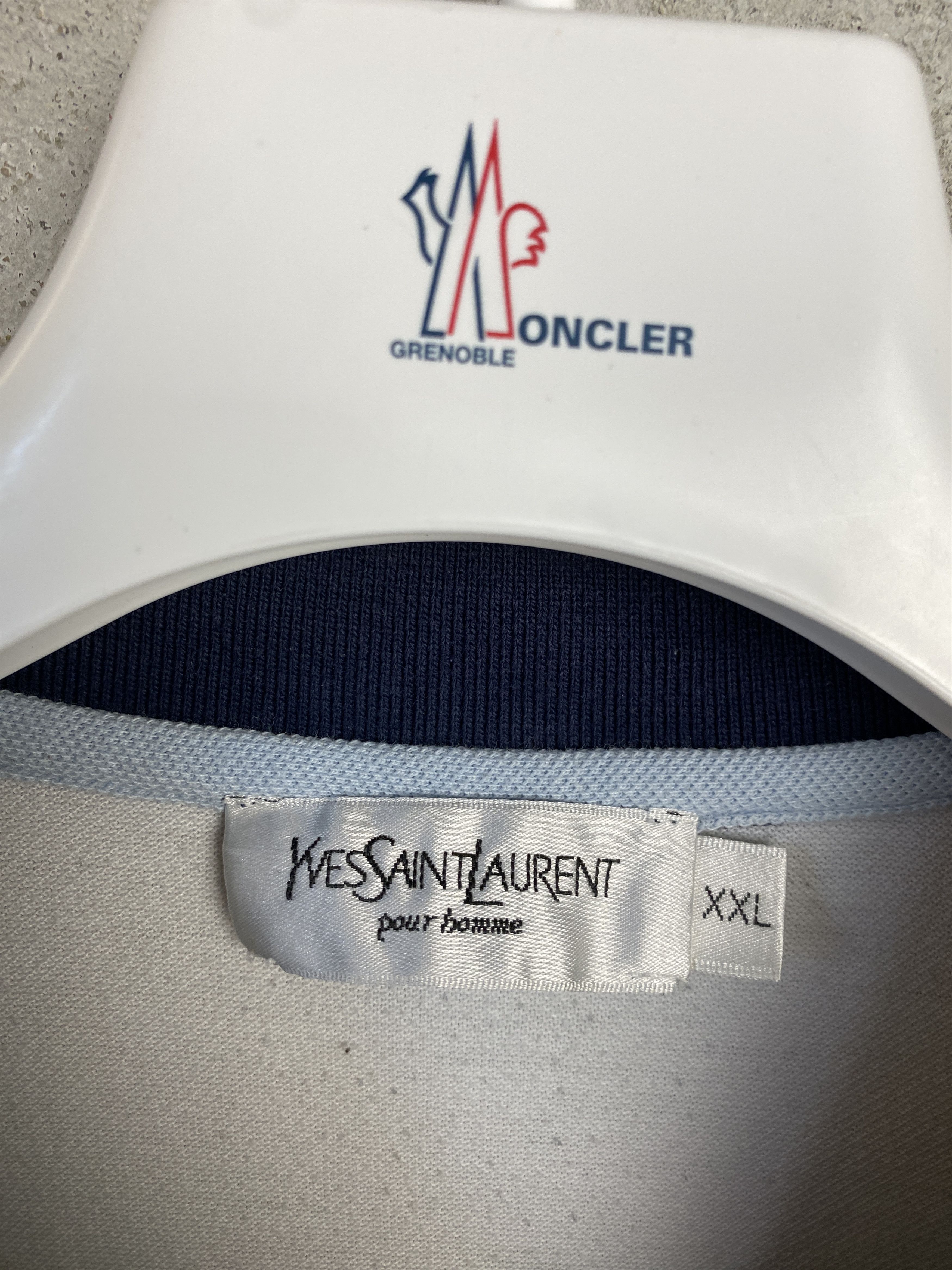 Yves Saint Laurent YSL Yves Saint Laurent small logo polo t-shirt tee vintage Size US XXL / EU 58 / 5 - 3 Thumbnail