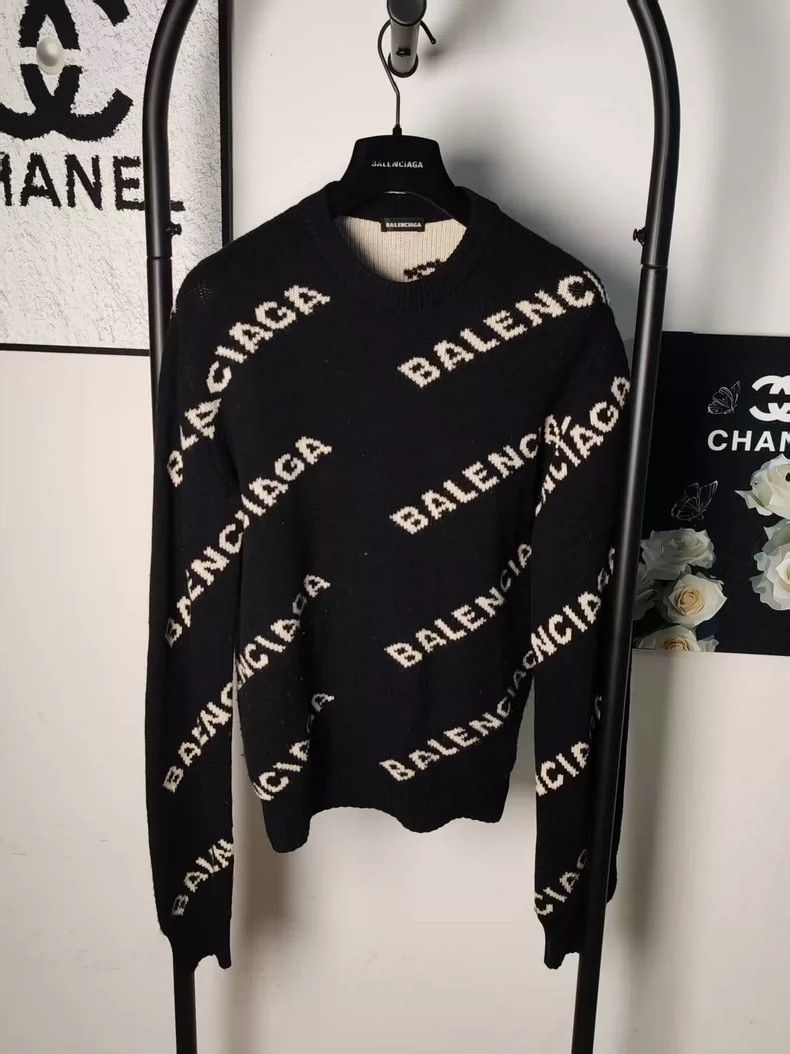 Balenciaga Balenciaga Danmaku Full Print Knit Sweater Size US XS / EU 42 / 0 - 1 Thumbnail