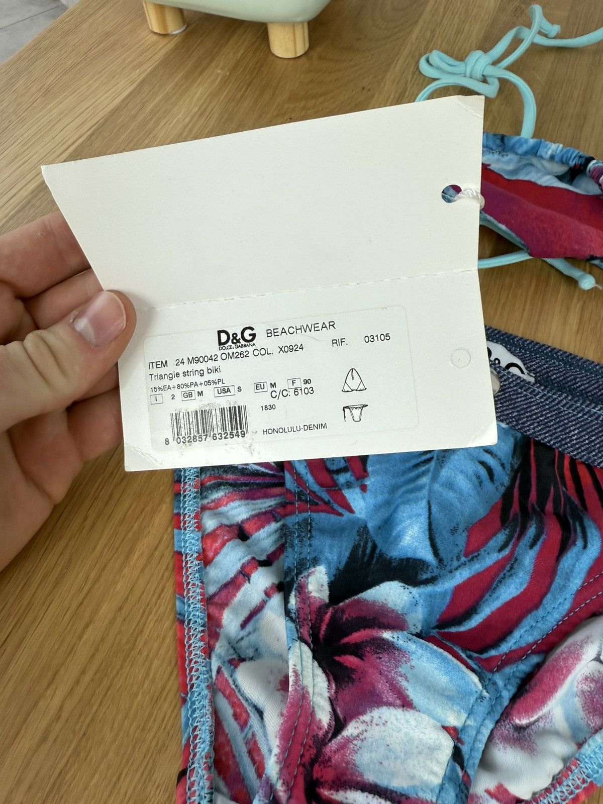 Dolce & Gabbana × Vintage Vintage DOLCE&GABBANA D&G Bikini Swimsuit Beachwear Size ONE SIZE - 6 Thumbnail