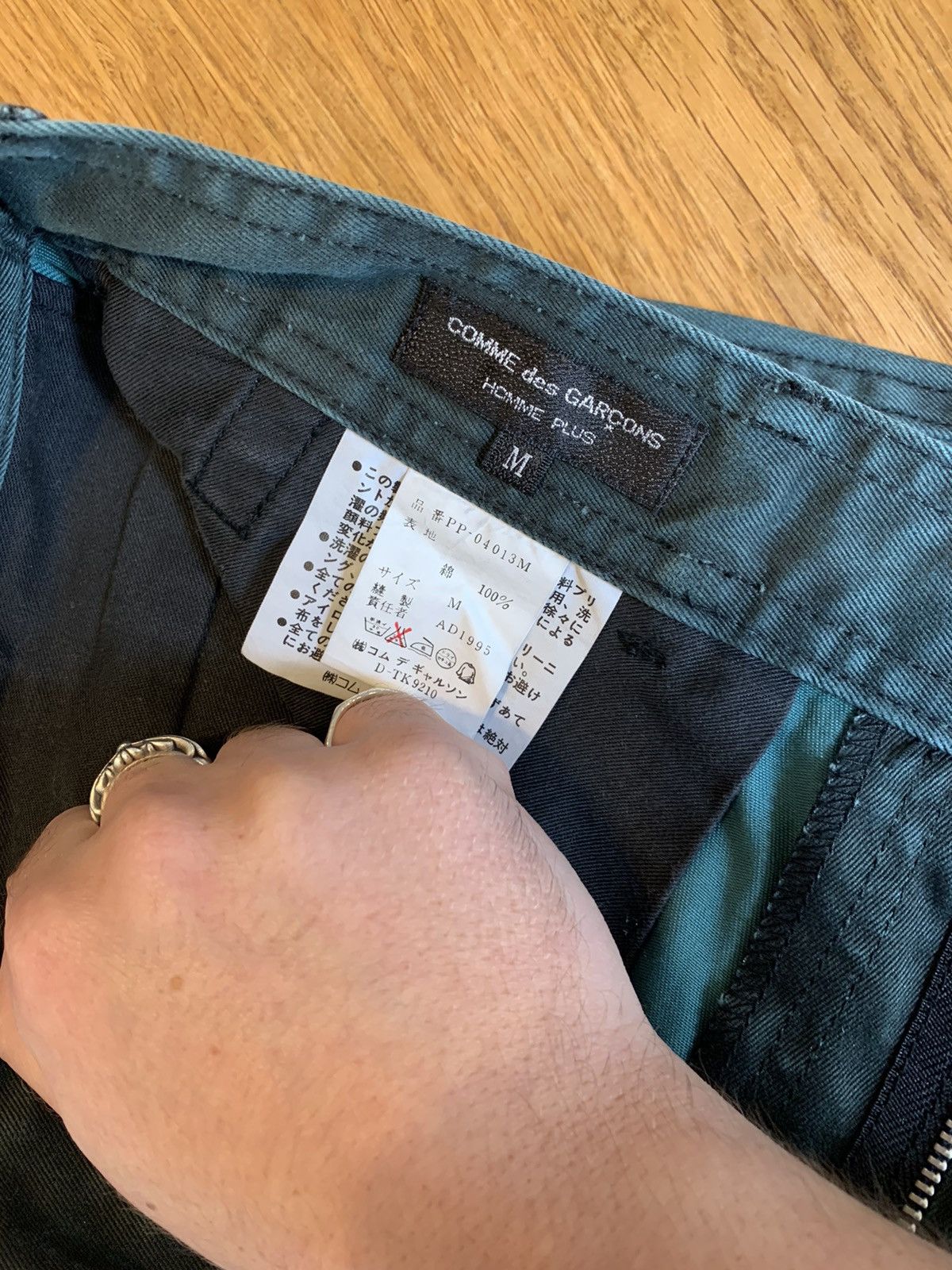 image of Comme Des Garcons x Comme Des Garcons Homme Plus Comme Des Garçons Homme Plus 1995 Trousers in Grey
