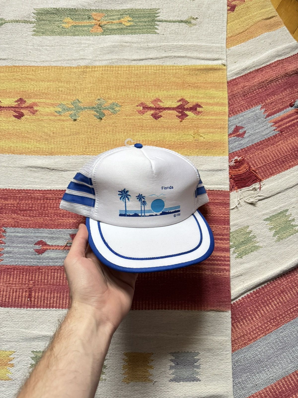 NCAA Vintage 90’s Florida USA Every Day White Trucker Hat Size ONE SIZE - 1 Thumbnail
