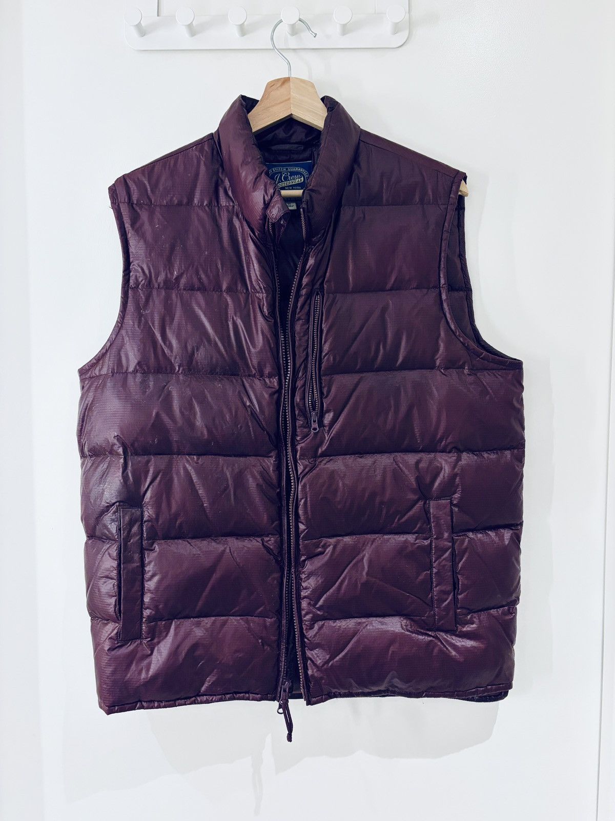 J.Crew J.Crew Down Puffer Vest — Burgundy Size US M / EU 48-50 / 2 - 1 Thumbnail