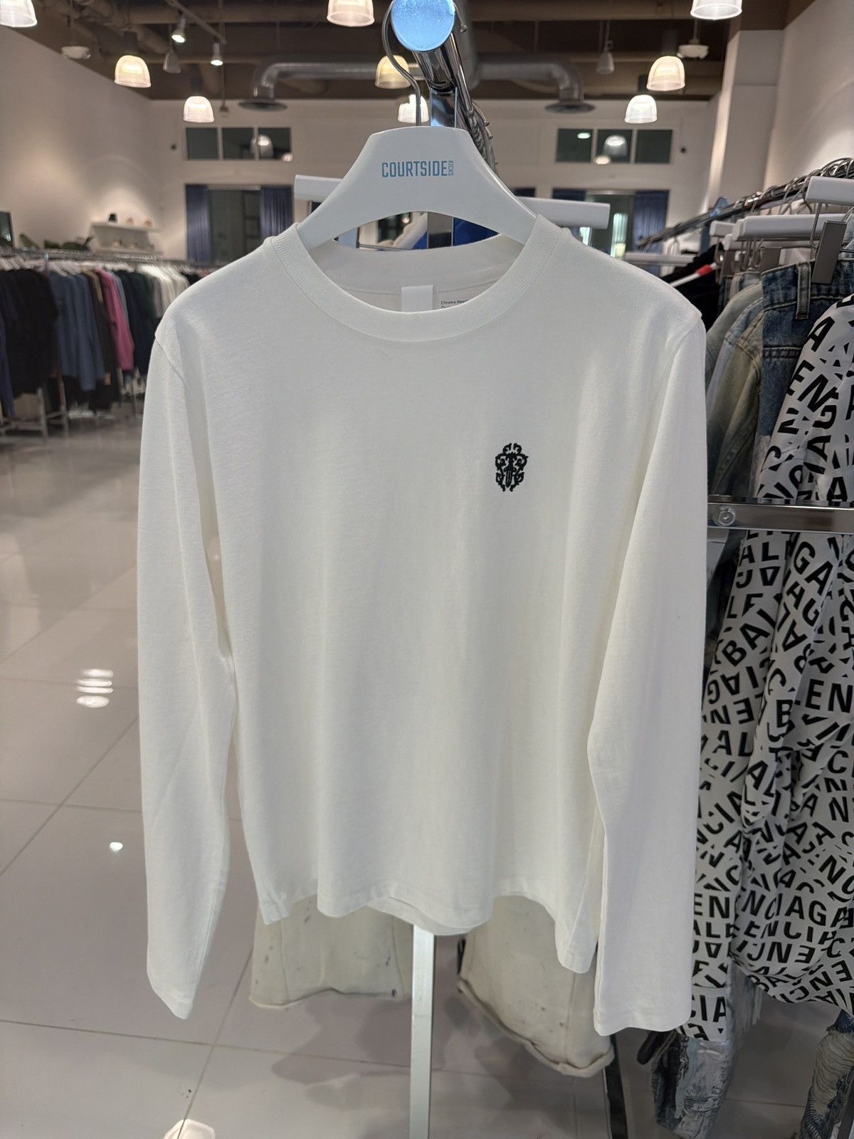 Chrome Hearts Chrome Hearts Embroidered Dagger White L/S Size US M / EU 48-50 / 2 - 1 Thumbnail