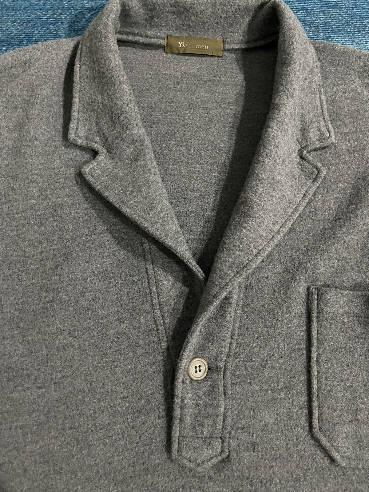 Yohji Yamamoto Vintage Yohji Yamamoto Half Button Wool Jacket Size US XL / EU 56 / 4 - 6 Thumbnail