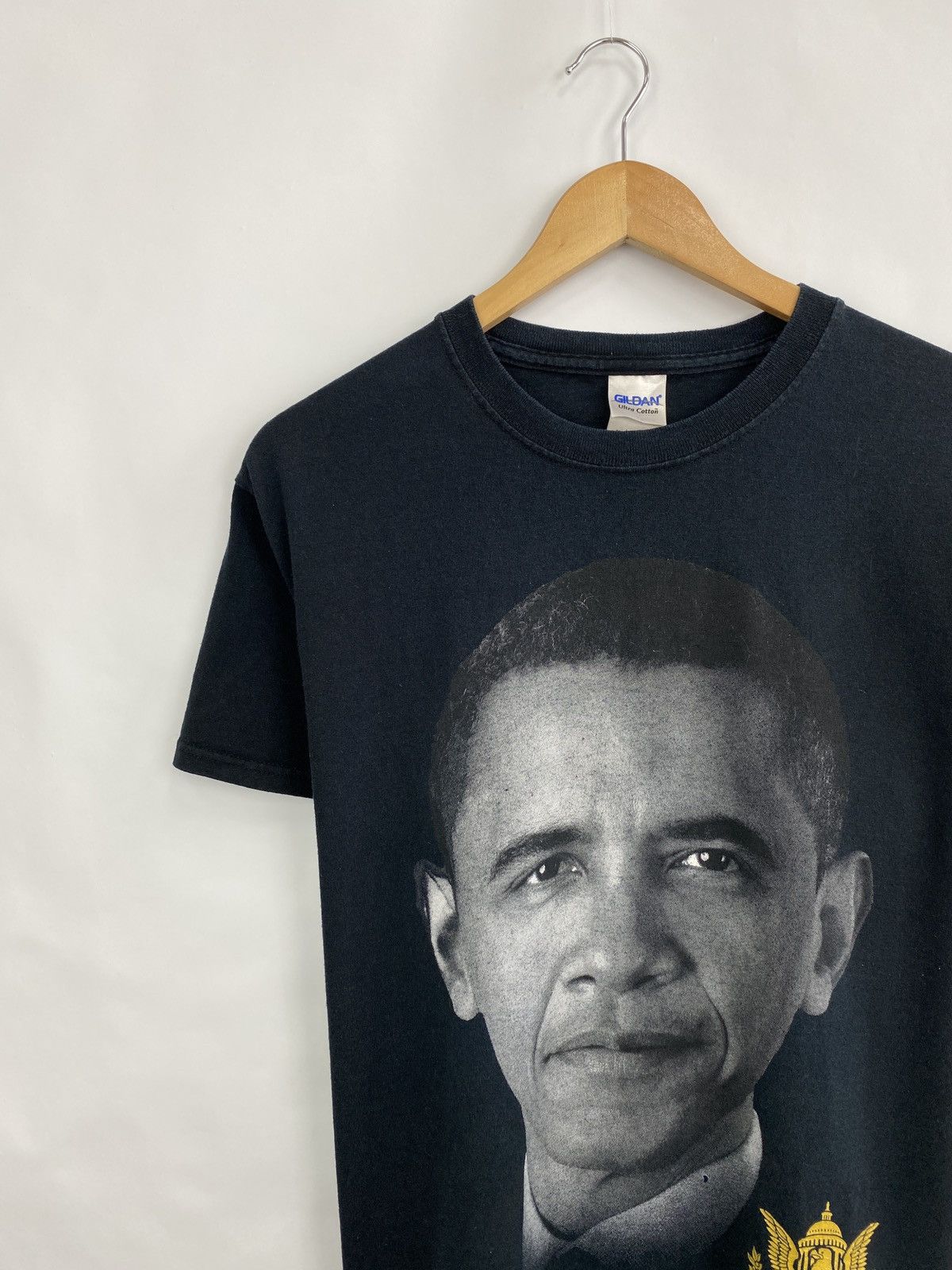 Band Tees × Rap Tees × Vintage 🇺🇸 Vintage 90s Barack Obama Rap T-Shirt tu pac Wu tang rare Size US M / EU 48-50 / 2 - 2 Thumbnail