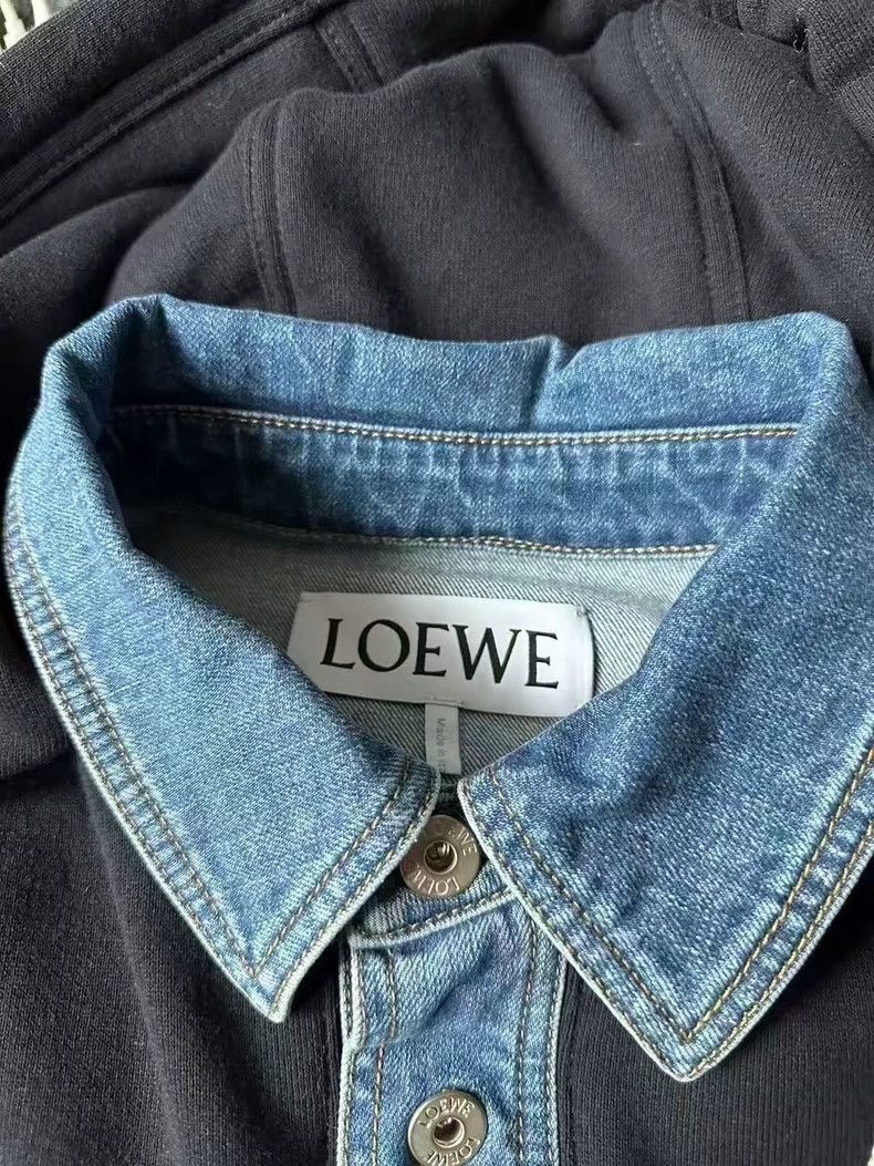 Loewe LOEWE Denim stitching coat Size L / US 10 / IT 46 - 3 Thumbnail