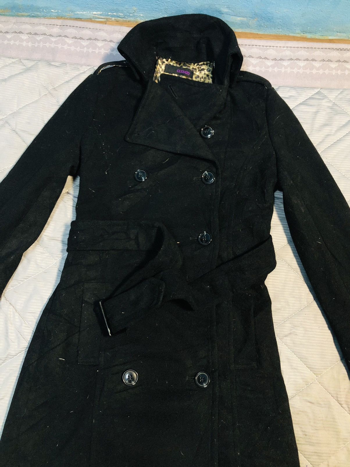 Japanese Brand Clumzy Double Brested Long Jacket (24) Size US S / EU 44-46 / 1 - 3 Thumbnail