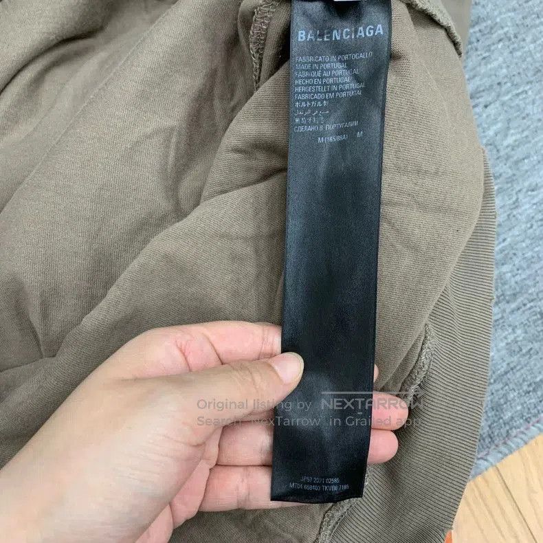 Balenciaga Balenciaga Brown Distressed Hoodie. Size US M / EU 48-50 / 2 - 4 Thumbnail