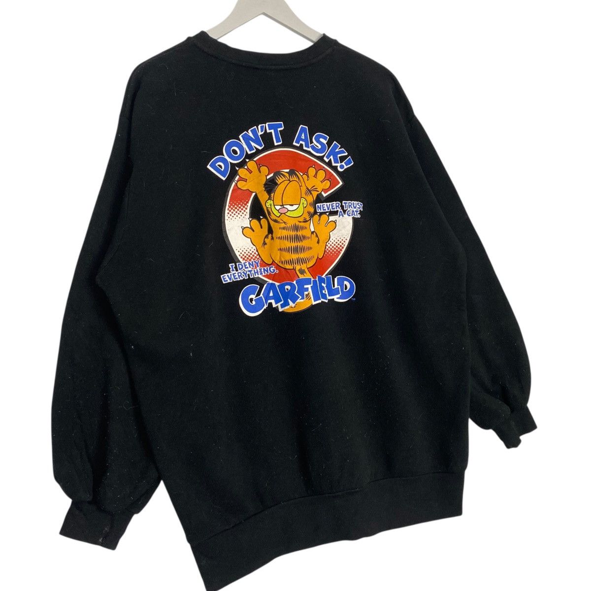 Other Vintage Garfield Big Printed Black SweatshirtCrewneck Size L Size US L / EU 52-54 / 3 - 3 Thumbnail