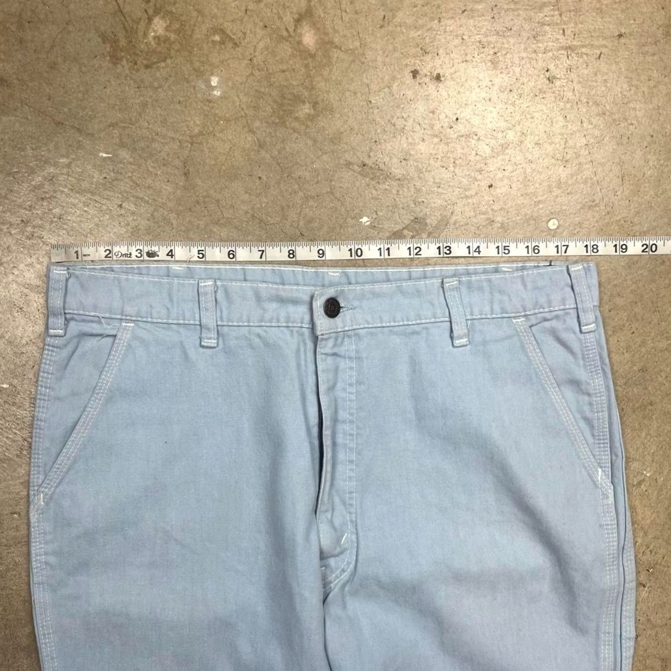 Levi's VINTAGE Levi's San Francisco Blue Denim Pants Airplane Label Mens 36x30 flare Size US 36 / EU 52 - 6 Thumbnail