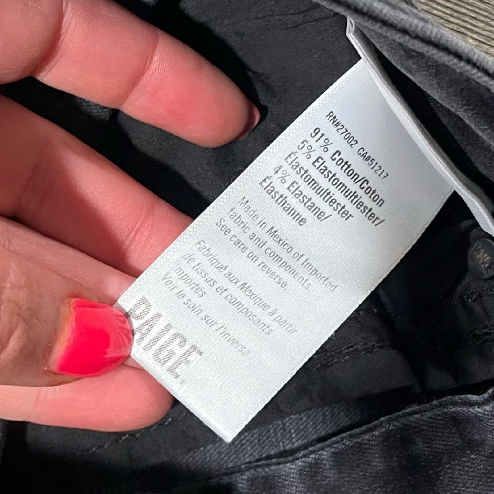 Paige NWT Paige Flaunt Curvy Jeans Bombshell Dark Magnet Size 27 Size 27" / US 4 / IT 40 - 9 Thumbnail