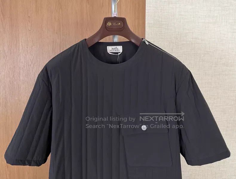 Hermes Hermes Men's Short Sleeve Padded Jacket with Quilted Linin Size US L / EU 52-54 / 3 - 2 Thumbnail