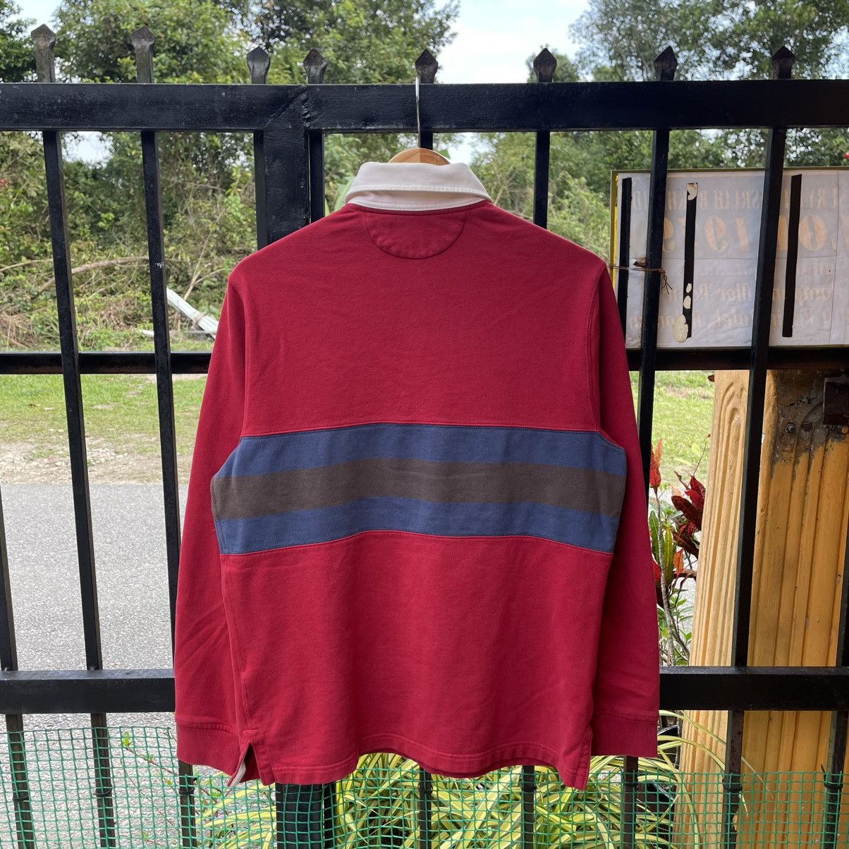 Polo Ralph Lauren 🔥Vintage Polo Ralph Lauren Tricolour Striped Rugby Shirts Size US M / EU 48-50 / 2 - 2 Thumbnail