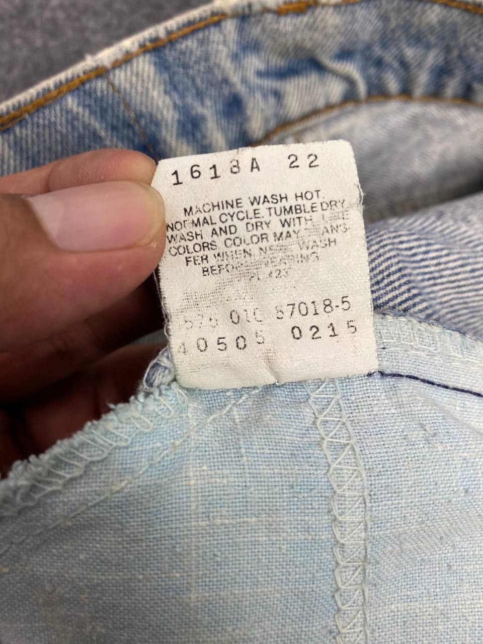 Levi's vintage levis 575 orange tab acid wash denim made in usa Size US 32 / EU 48 - 14 Thumbnail