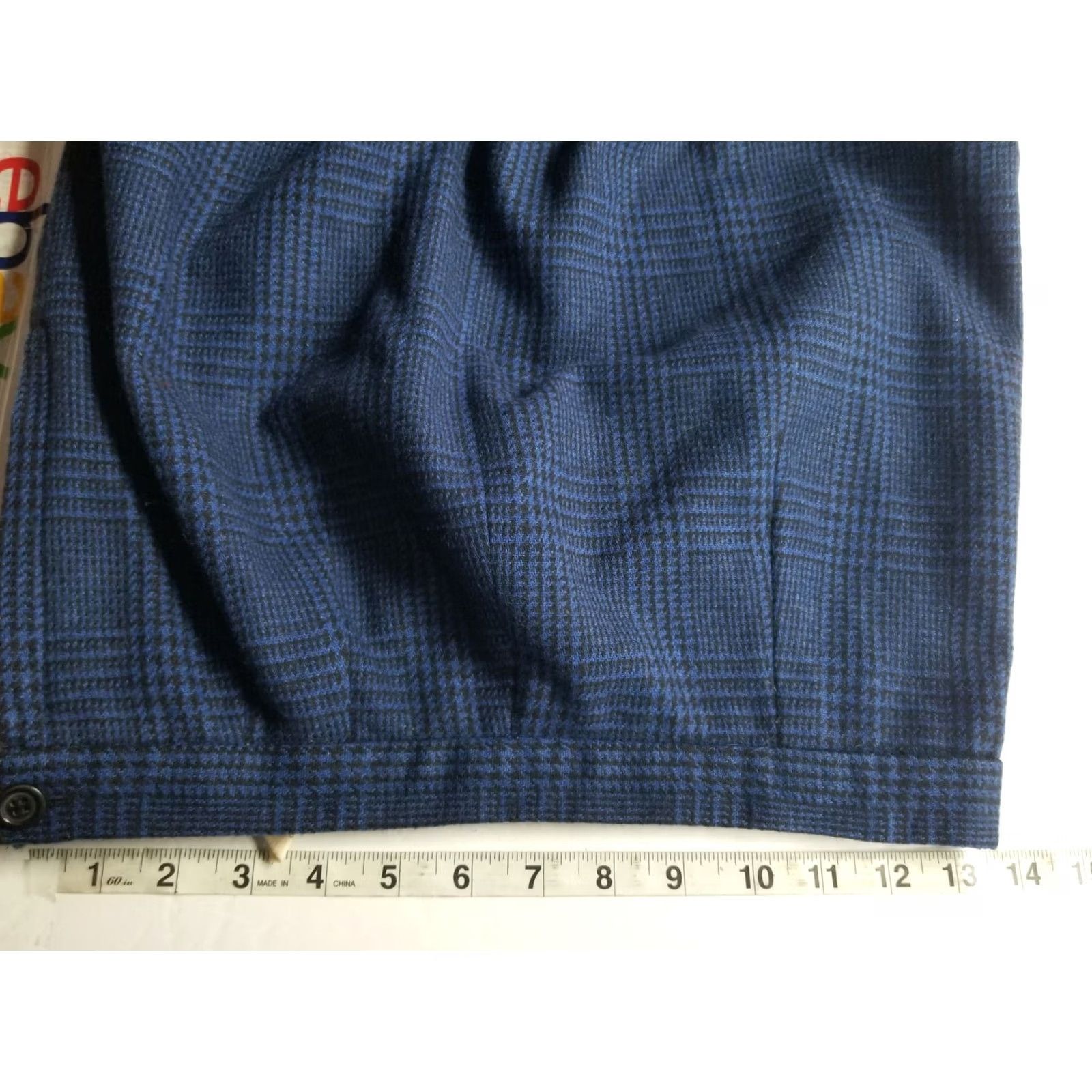 Vintage VINTAGE David N Skirt Midi Wool Plaid Blue Lined Fringe 80s Made In Italy Girls 12 Size 34" / US 12 / IT 48 - 2 Thumbnail