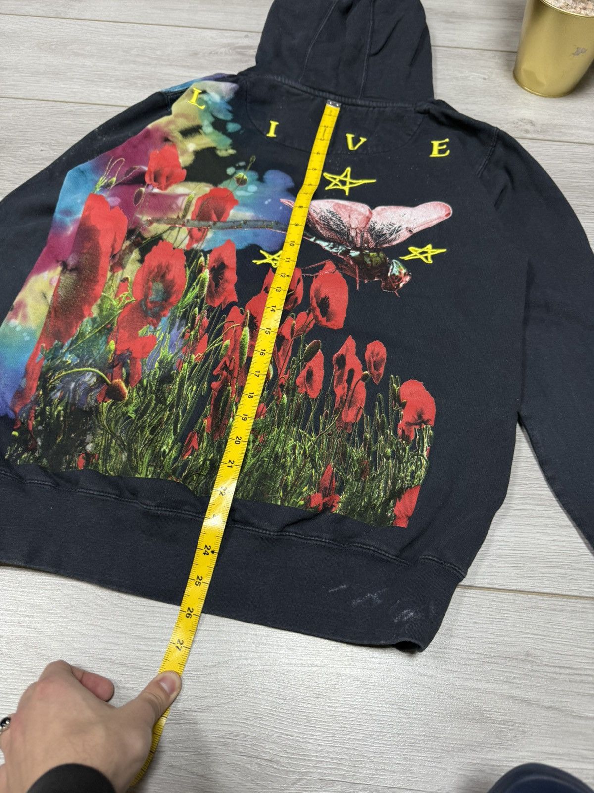 Travis Scott Travis 2019 wish you Astroworld dyed dragonfly flowers paint Size US M / EU 48-50 / 2 - 10 Thumbnail
