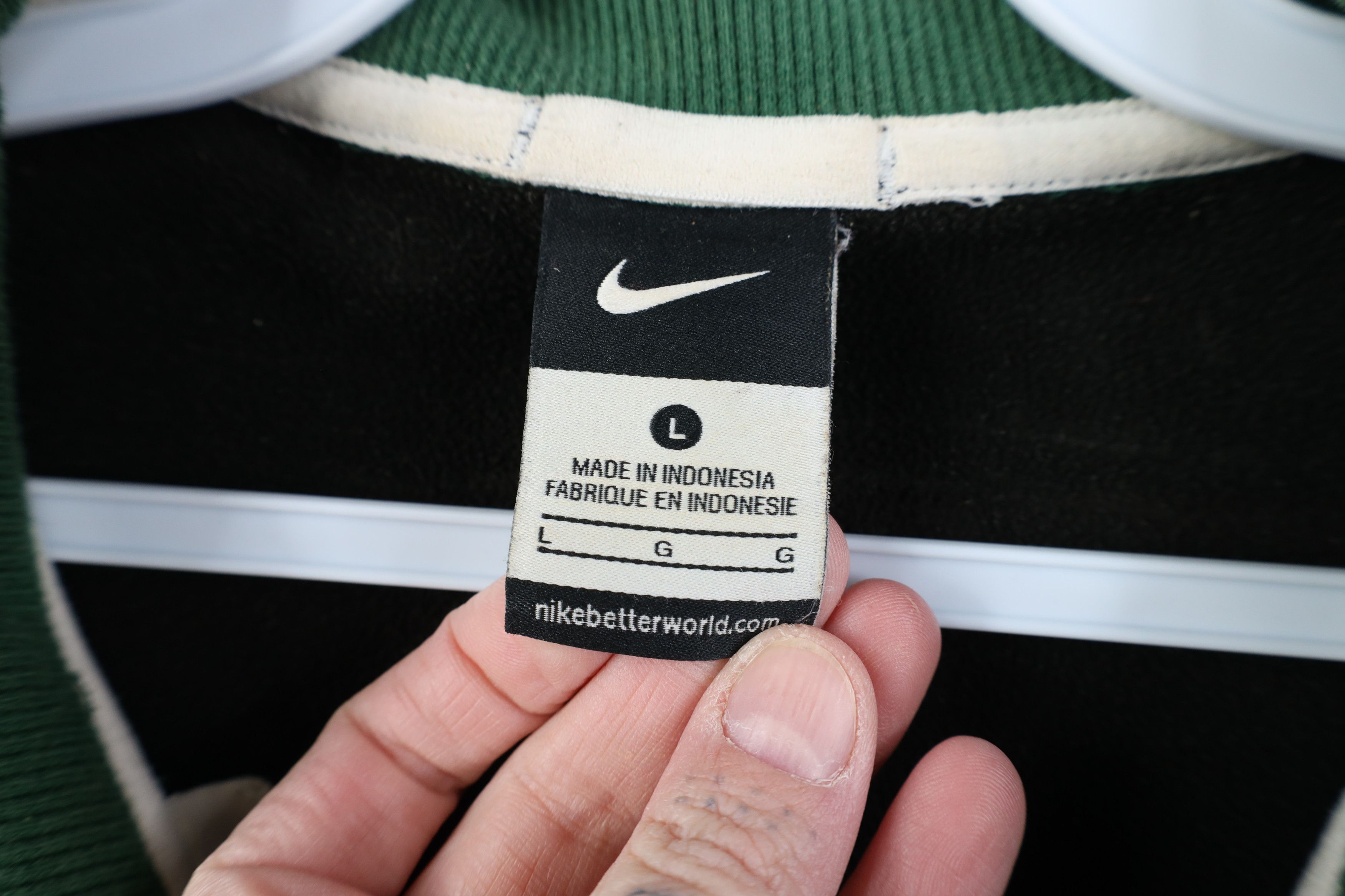 Nike Nike Spell Out Michigan State University Full Zip Jacket Size US L / EU 52-54 / 3 - 10 Thumbnail