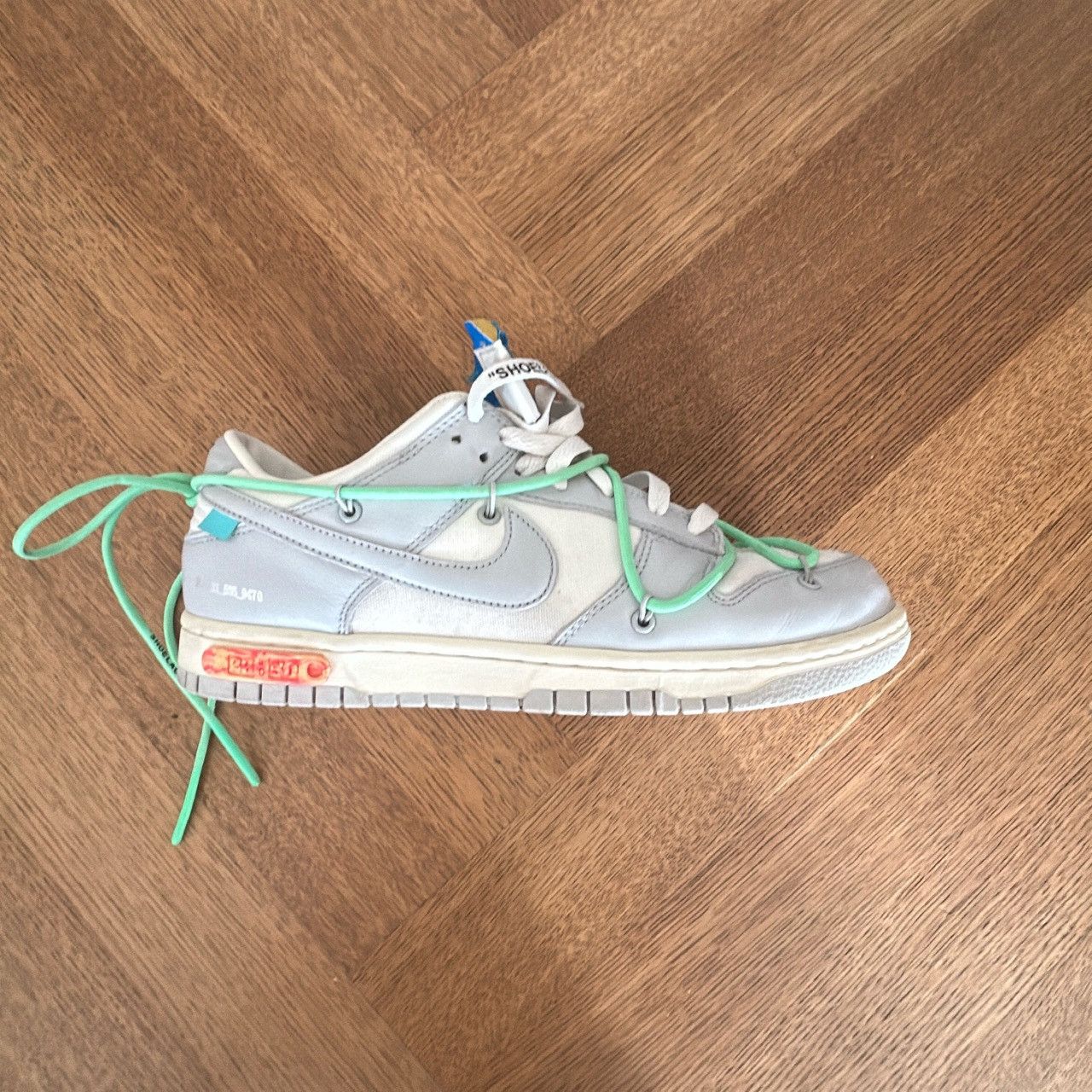 Nike × Off-White Dunk Low Off-White Lot 26 Size US 8.5 / EU 41-42 - 3 Thumbnail