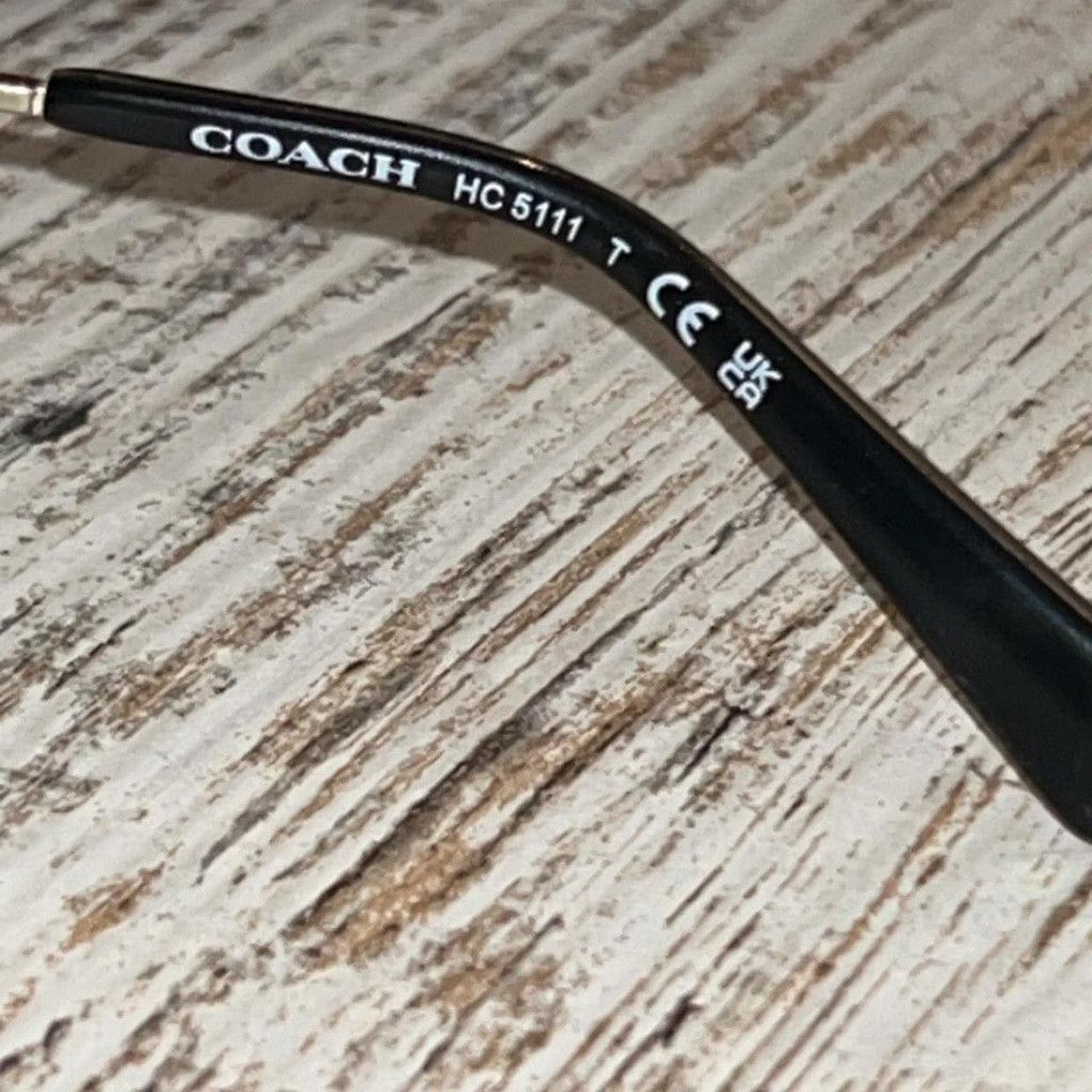 Coach Coach black glasses with gold accents #glasses #luxury Size ONE SIZE - 4 Thumbnail