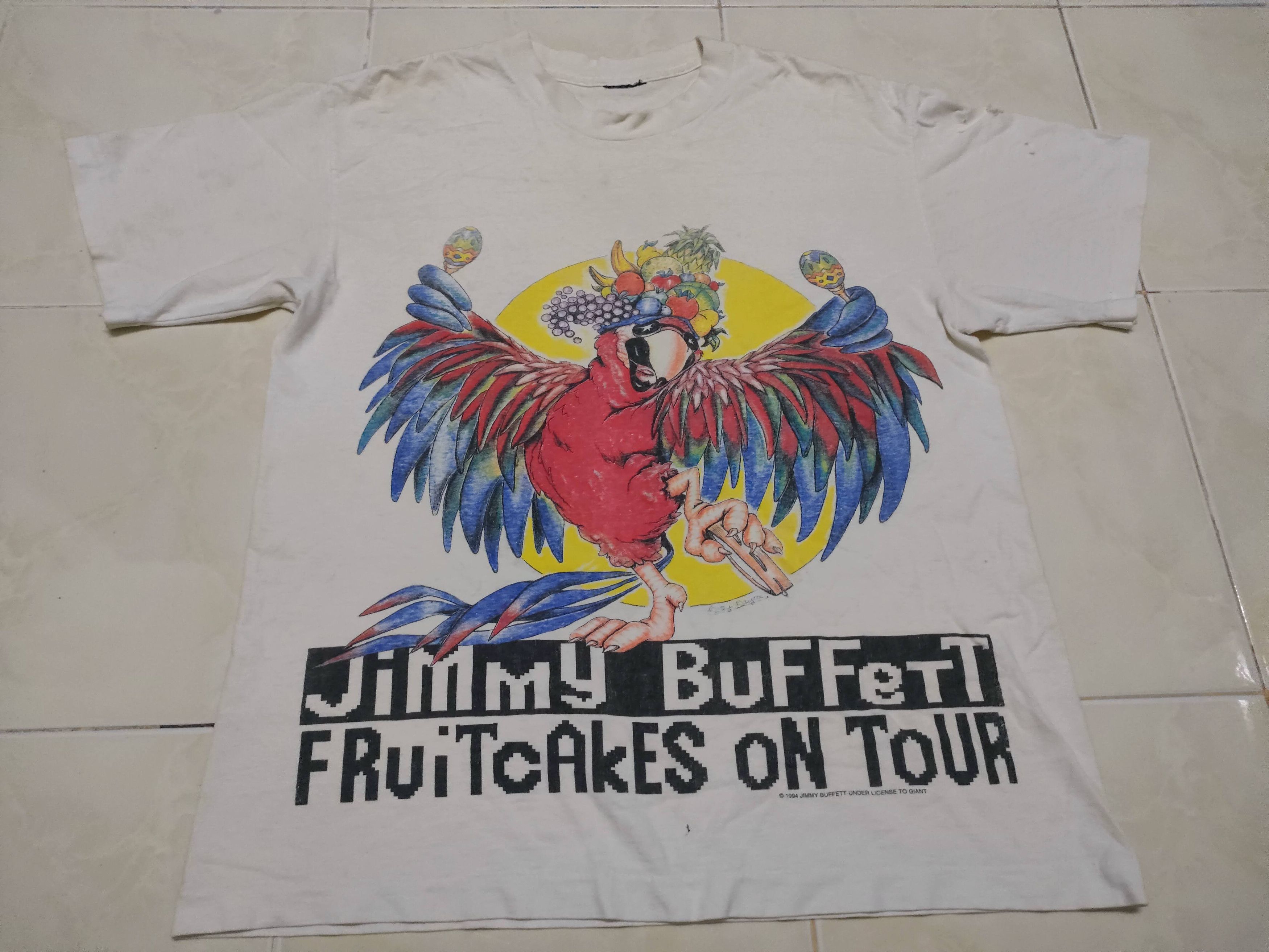 Vintage Vintage Jimmy Buffett on Tour Music Rock T-Shirt Size US L / EU 52-54 / 3 - 1 Thumbnail
