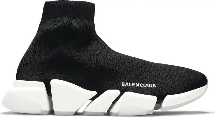 o1in1g0324 Speed 2.0 Recycled Knit Sneakers in Black & White