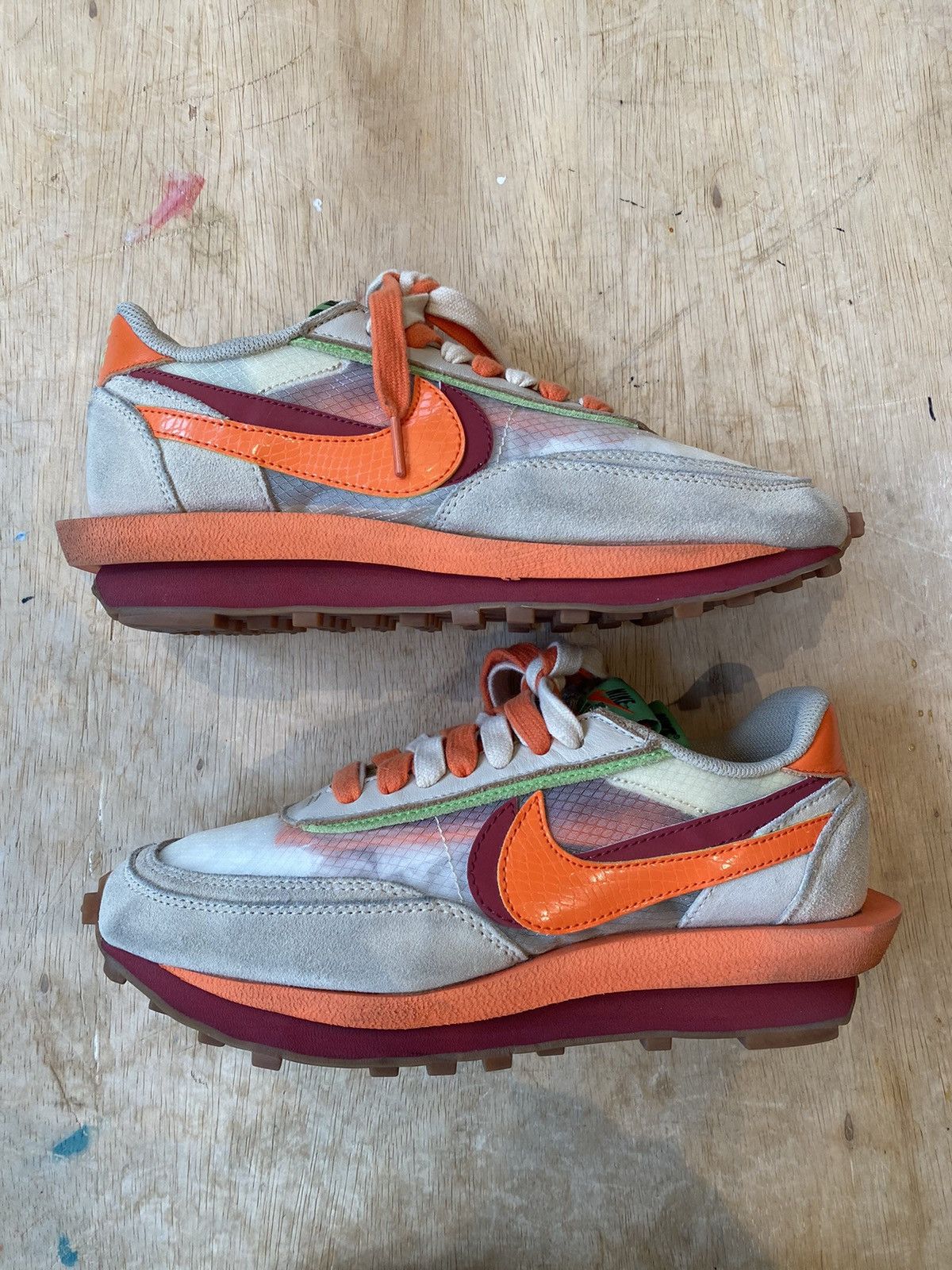 Nike × Sacai Nike X Sacai LD Waffle Clot Orange Blaze Size US7.5 Size US 7.5 / EU 40-41 - 5 Thumbnail