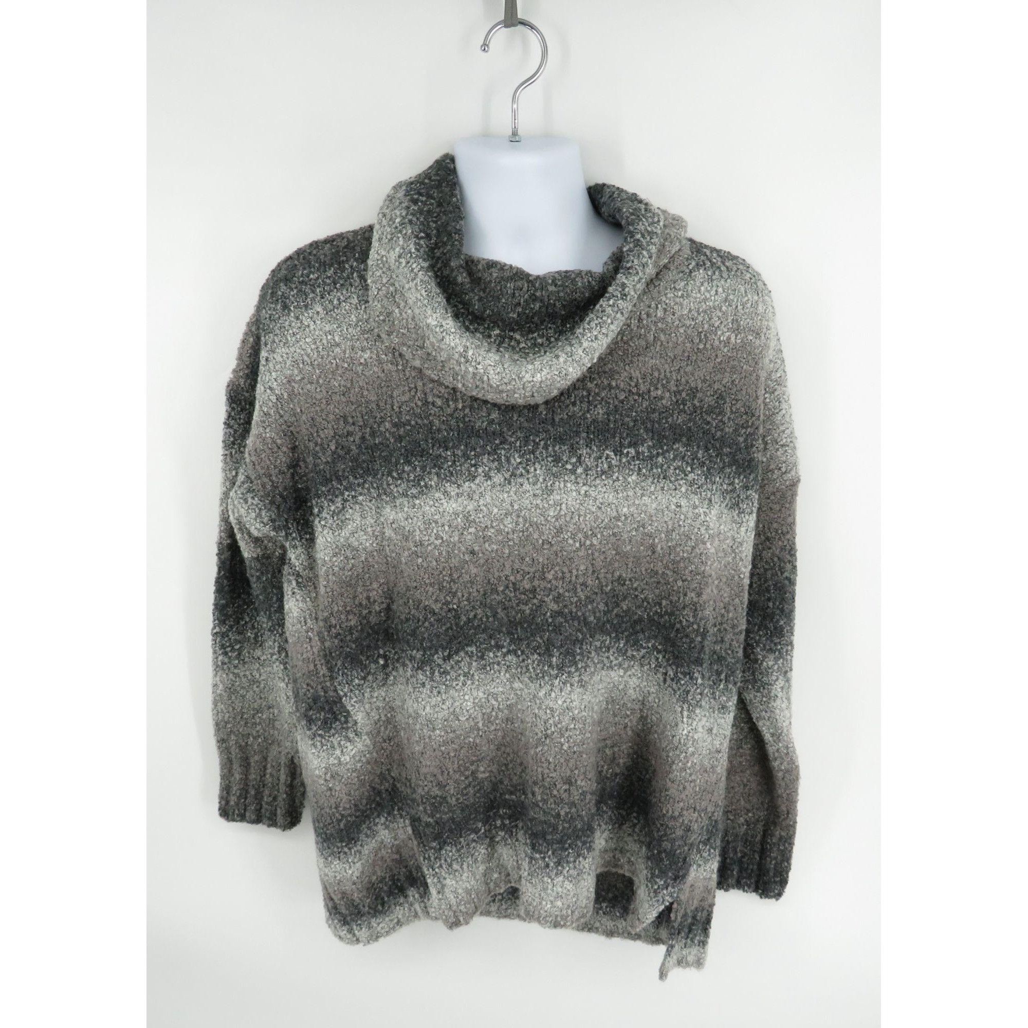 Other Style & Co Gray Striped Cowl Neck Sweater XL NWOT Size XL / US 12-14 / IT 48-50 - 1 Thumbnail