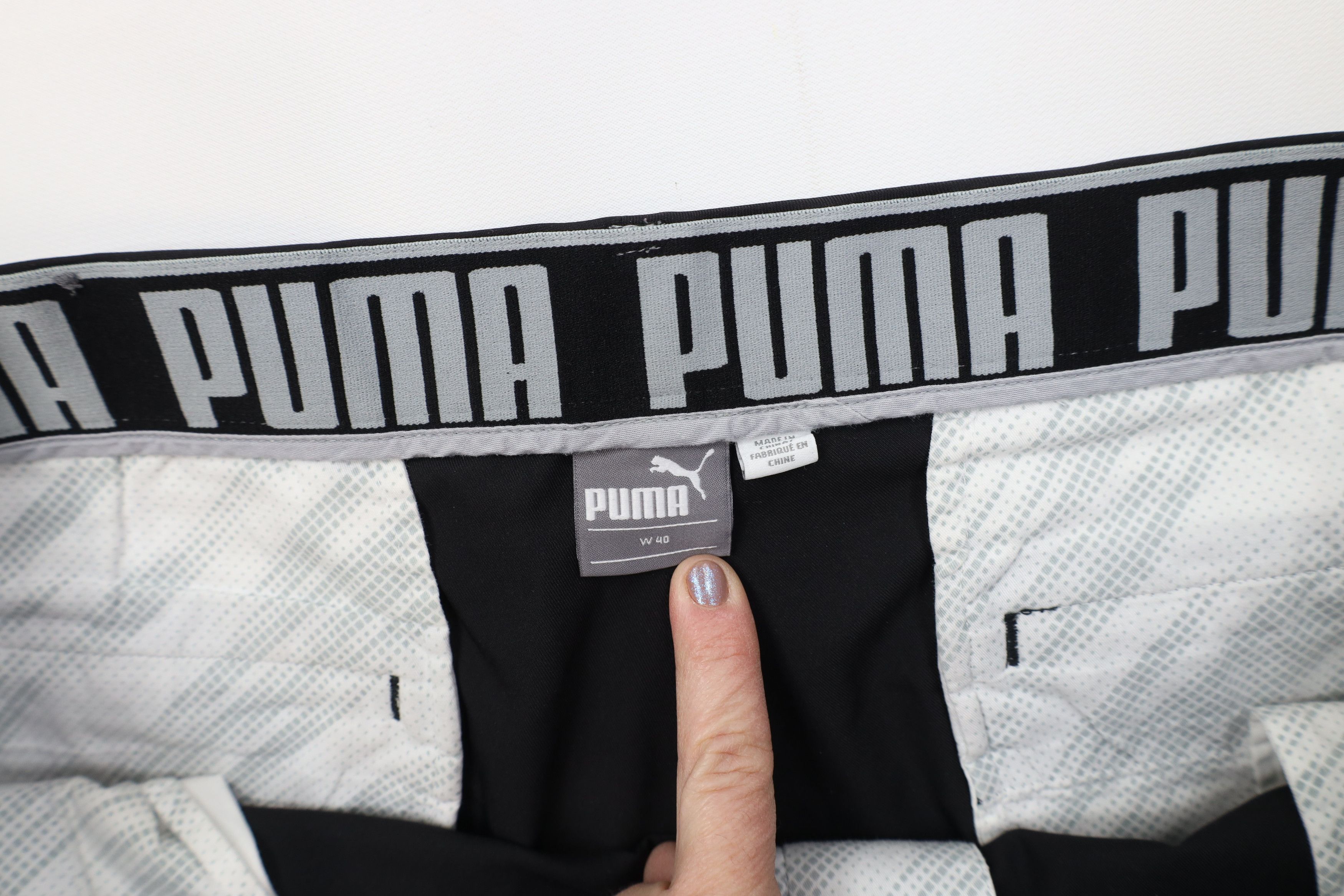 Puma Puma Golf Front Tech Golfing Chino Shorts Black Polyester Size US 40 / EU 56 - 7 Thumbnail
