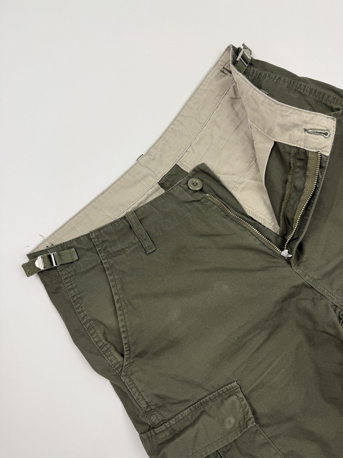 Carhartt Wip Carhartt WIP Army Green Aviation Cargo Shorts W31 Size US 31 - 4 Thumbnail