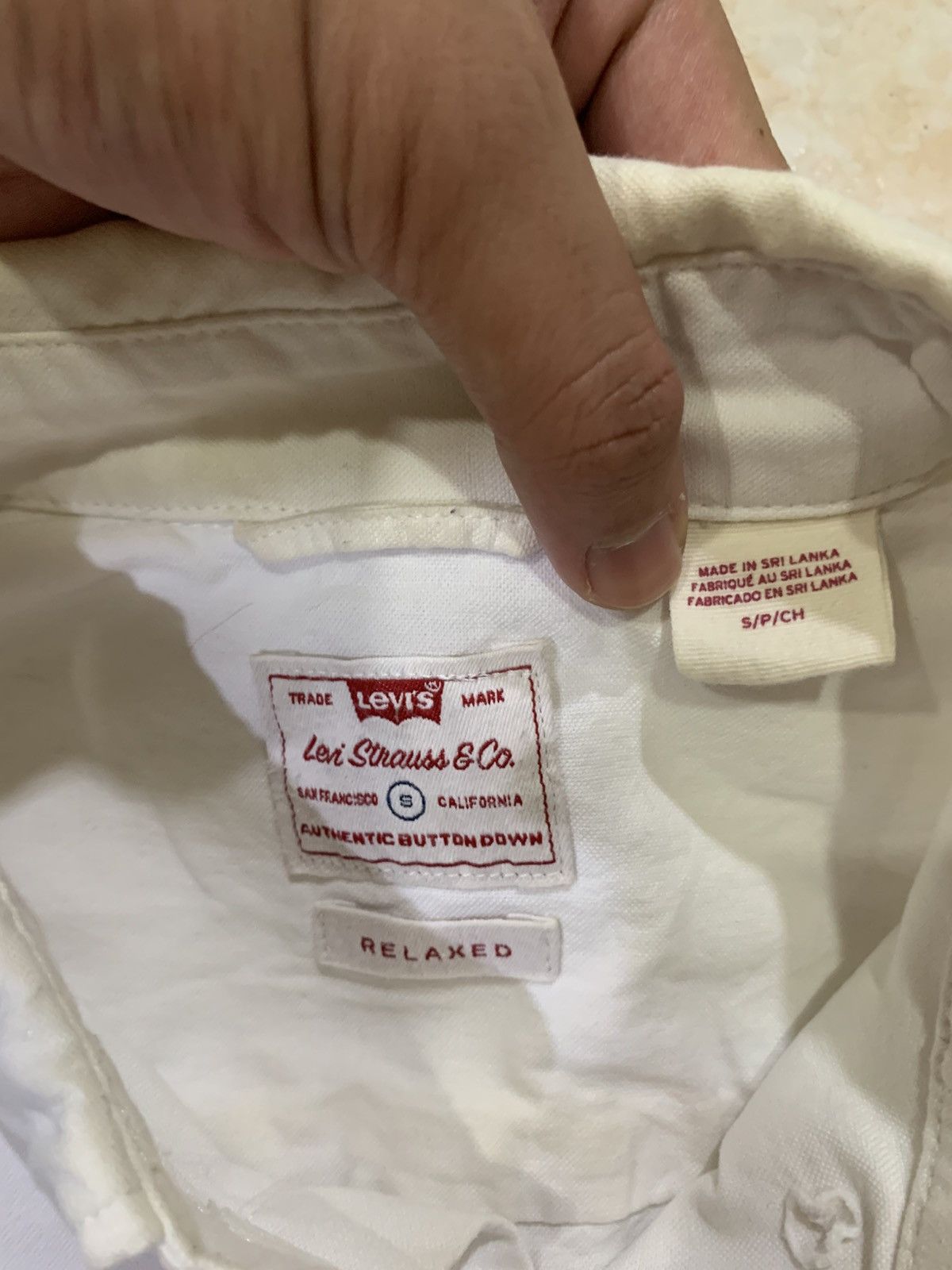 Levi's Levis Oxford Cotton Shirt Size US S / EU 44-46 / 1 - 1 Thumbnail
