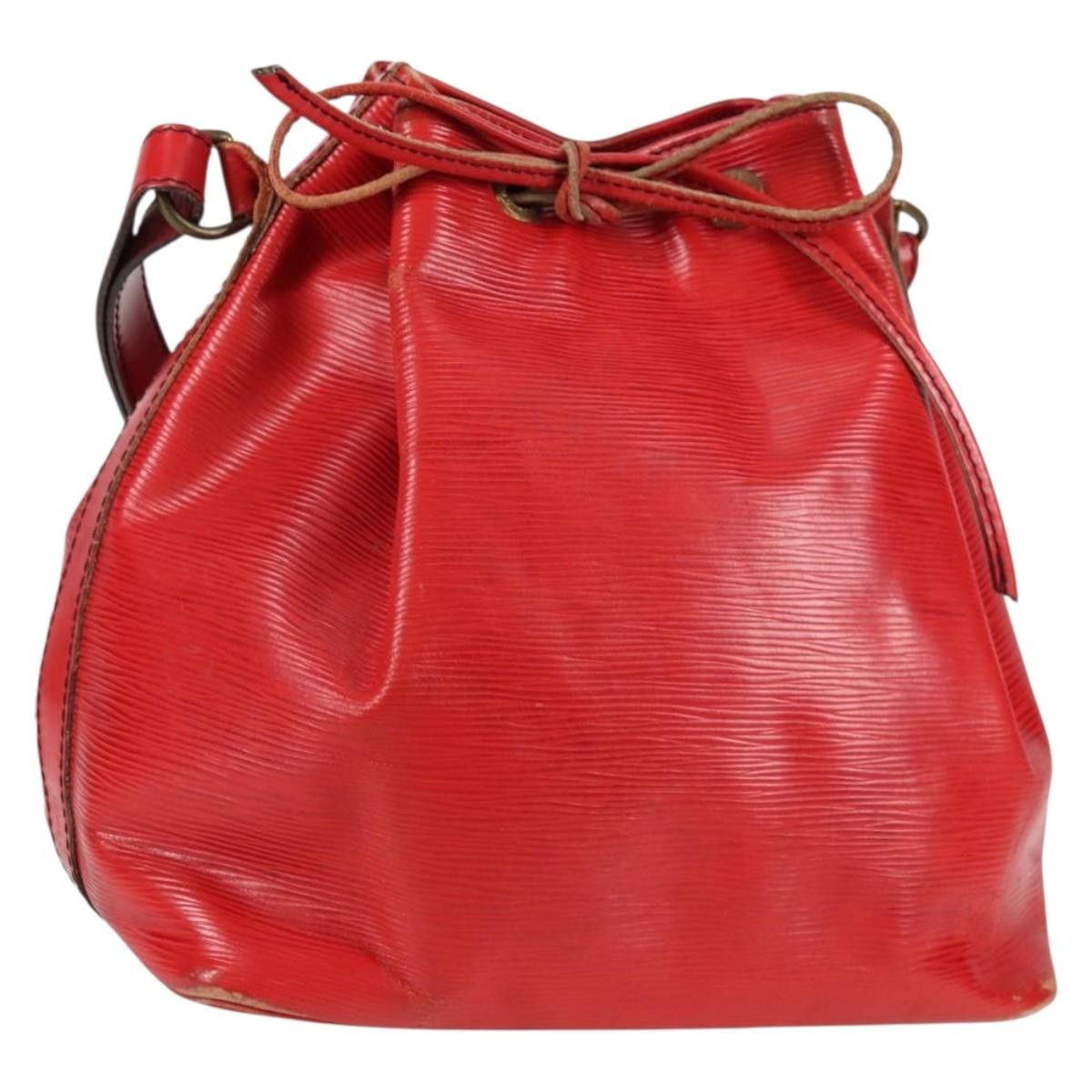 Louis Vuitton LOUIS VUITTON Epi Petit Noe Shoulder Bag Red M44107 Size ONE SIZE - 1 Thumbnail