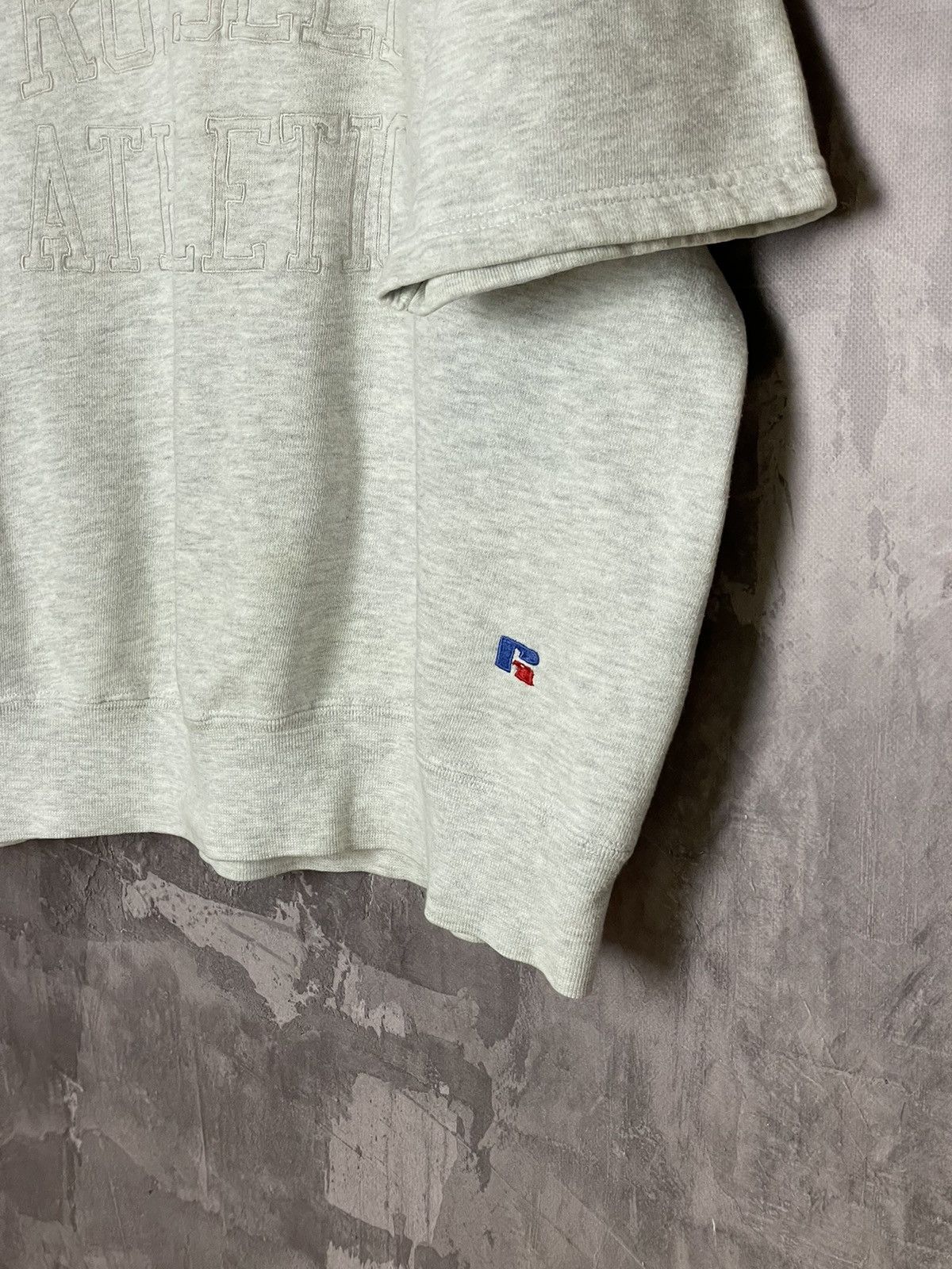 Russell Athletic × Vintage Faded Distressed Vintage Russell Athletic Grey T-Shirt sweat Size US L / EU 52-54 / 3 - 8 Thumbnail