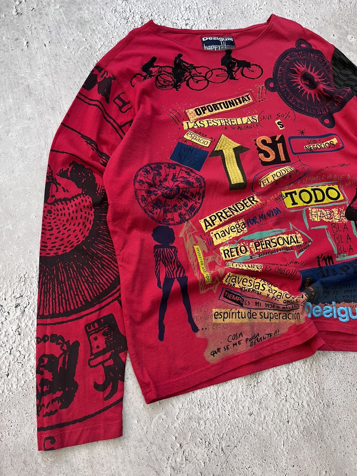 14th Addiction × Diesel × Japanese Brand AvantGarde Style FADED DISTRESSED SWEATER Junya Watanabe Size US XL / EU 56 / 4 - 2 Thumbnail
