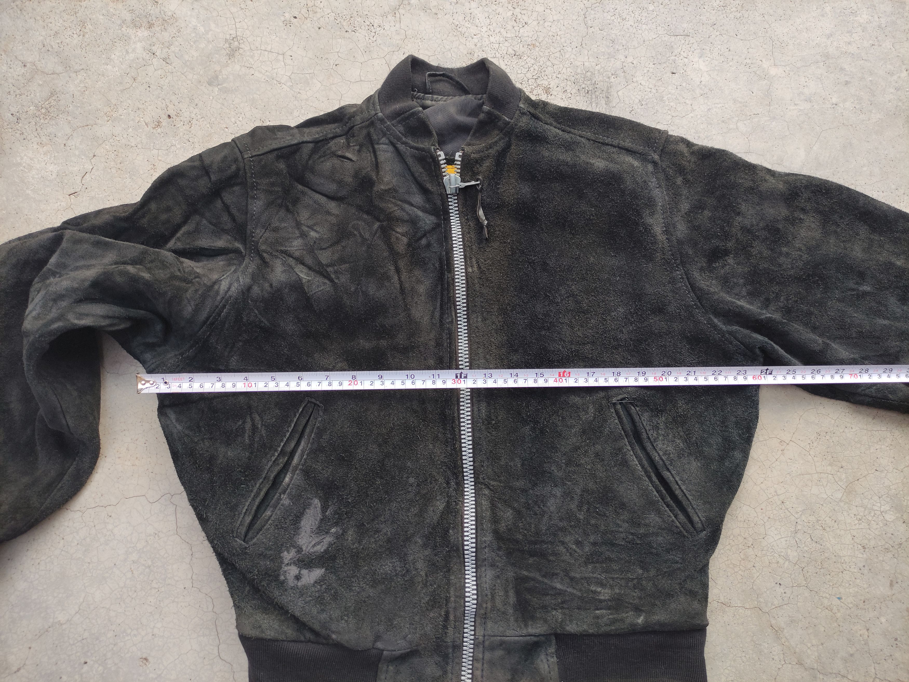 Vintage 80's CHIPIE SUEDE LEATHER BOMBER JACKET RIRI ZIPPER Size US M / EU 48-50 / 2 - 22 Thumbnail