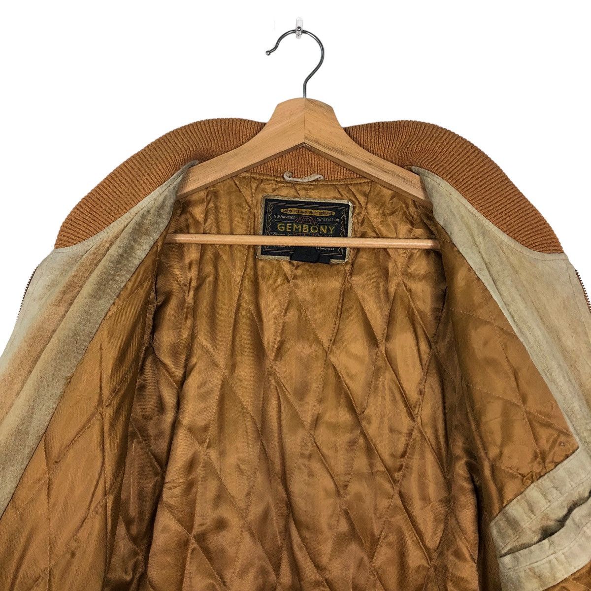 Japanese Brand 🔥90’s Vintage Genuine Bomber Leather Jacket Gembony Japan Size US L / EU 52-54 / 3 - 11 Thumbnail