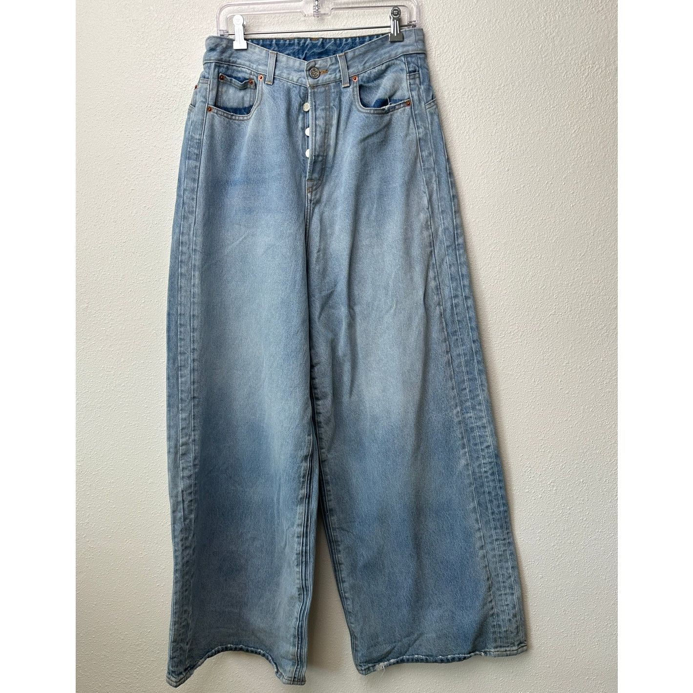 Vetements Vetements Unisex Jeans L High Waist Extra Wide Leg Size US 33 - 1 Thumbnail