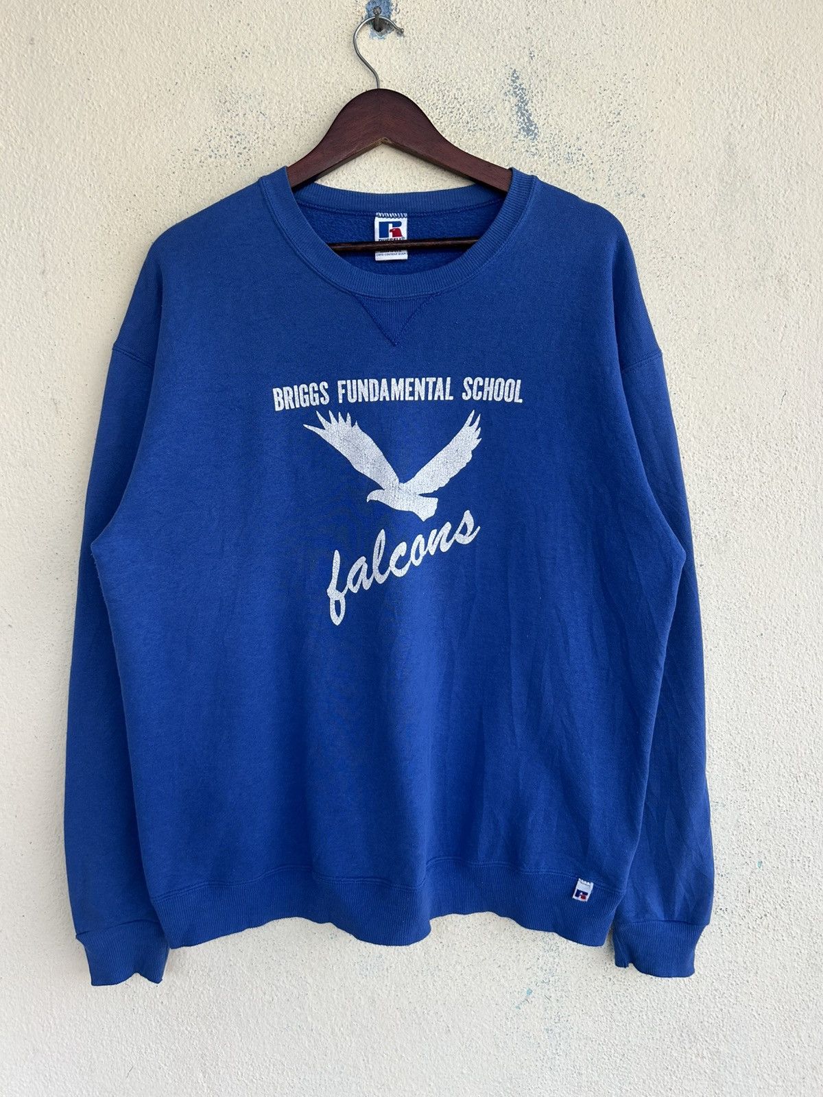 Russell Athletic Vintage Briggs Fundamental School Falcons Sweatshirt Size US XL / EU 56 / 4 - 1 Thumbnail