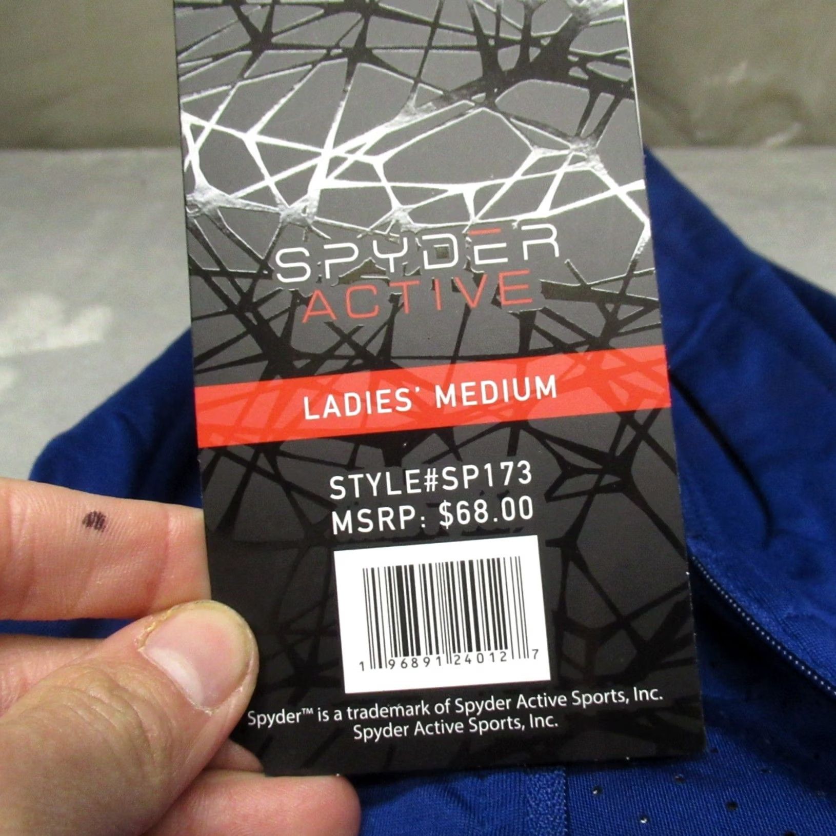 Spyder Spyder Hoodie Women M Blue Active Tech Fleece Pullover Size M / US 6-8 / IT 42-44 - 4 Thumbnail