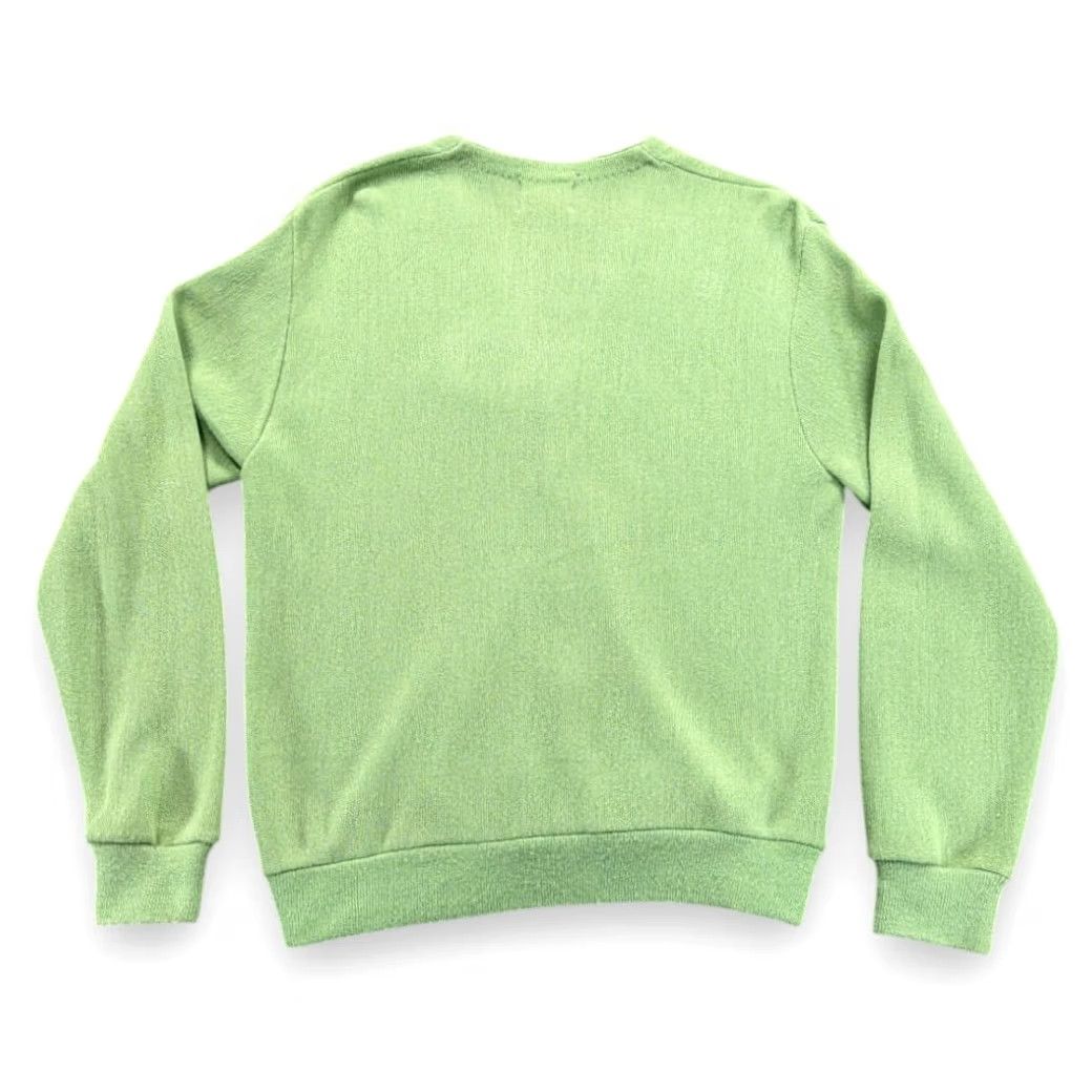 Vintage VINTAGE Crown Sportswear Sweater Shirt Adult MEDIUM Green Cardigan Knit Turtle USA 70s Mens Size US M / EU 48-50 / 2 - 3 Thumbnail