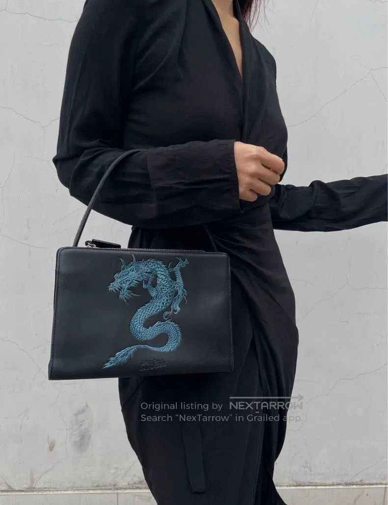 Jean Paul Gaultier Jean Paul Gaultier Blue Dragon Underarm Bag. Size ONE SIZE - 1 Thumbnail