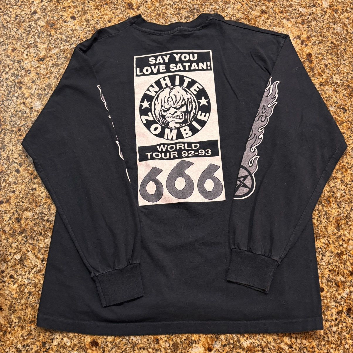 Anvil White Zombie 92–93 Tour Long Sleeve Tee USA XL Size US XL / EU 56 / 4 - 3 Thumbnail