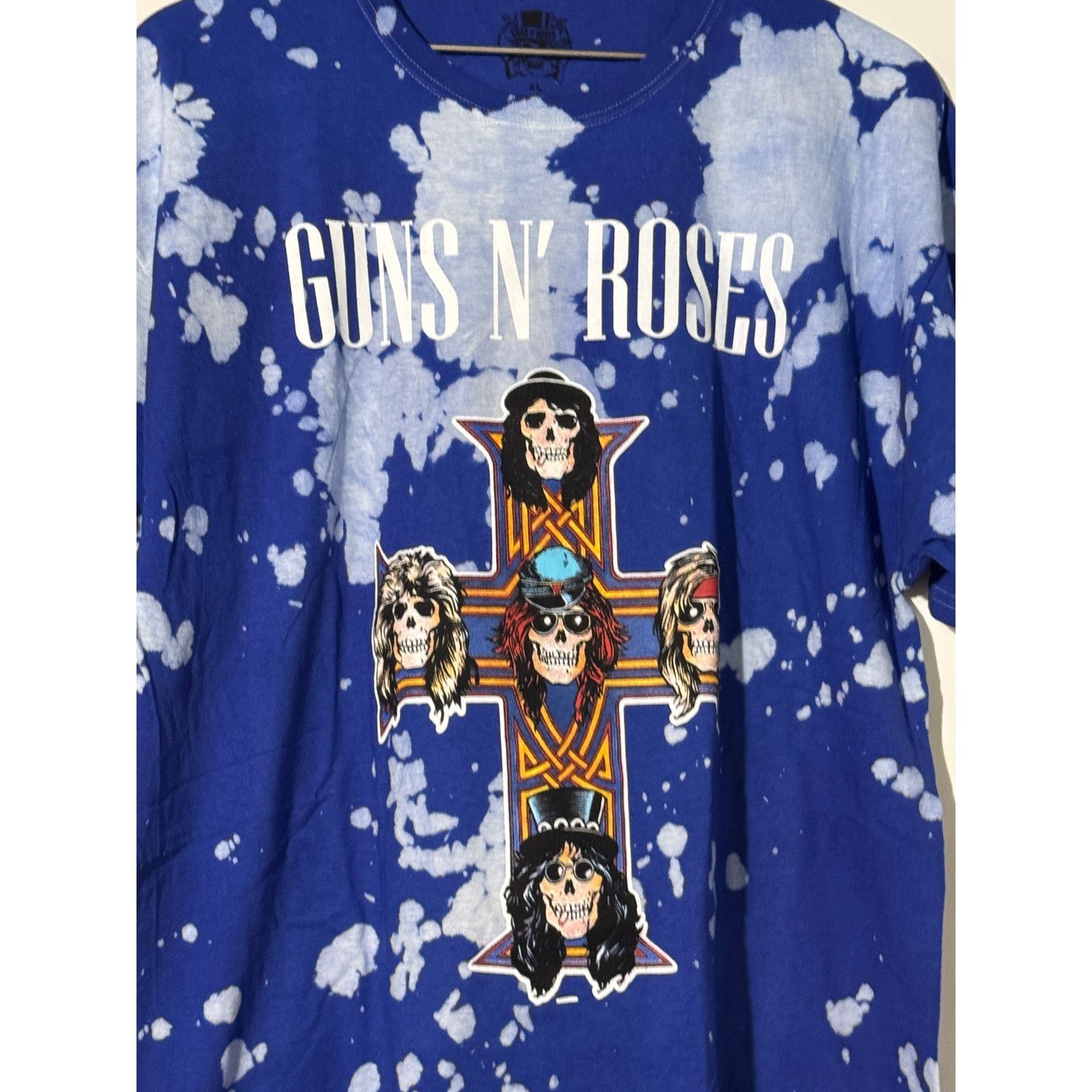 Other Guns N' Roses Tie Dye Graphic Blue White Concert Tee Size XL Size US XL / EU 56 / 4 - 2 Thumbnail