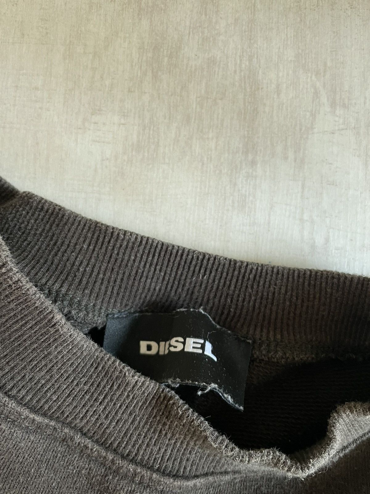 Diesel × Vintage Vintage Diesel Y2K Fade Sun Sweatshirt 90’s Velure Logo RARE Size US M / EU 48-50 / 2 - 9 Thumbnail