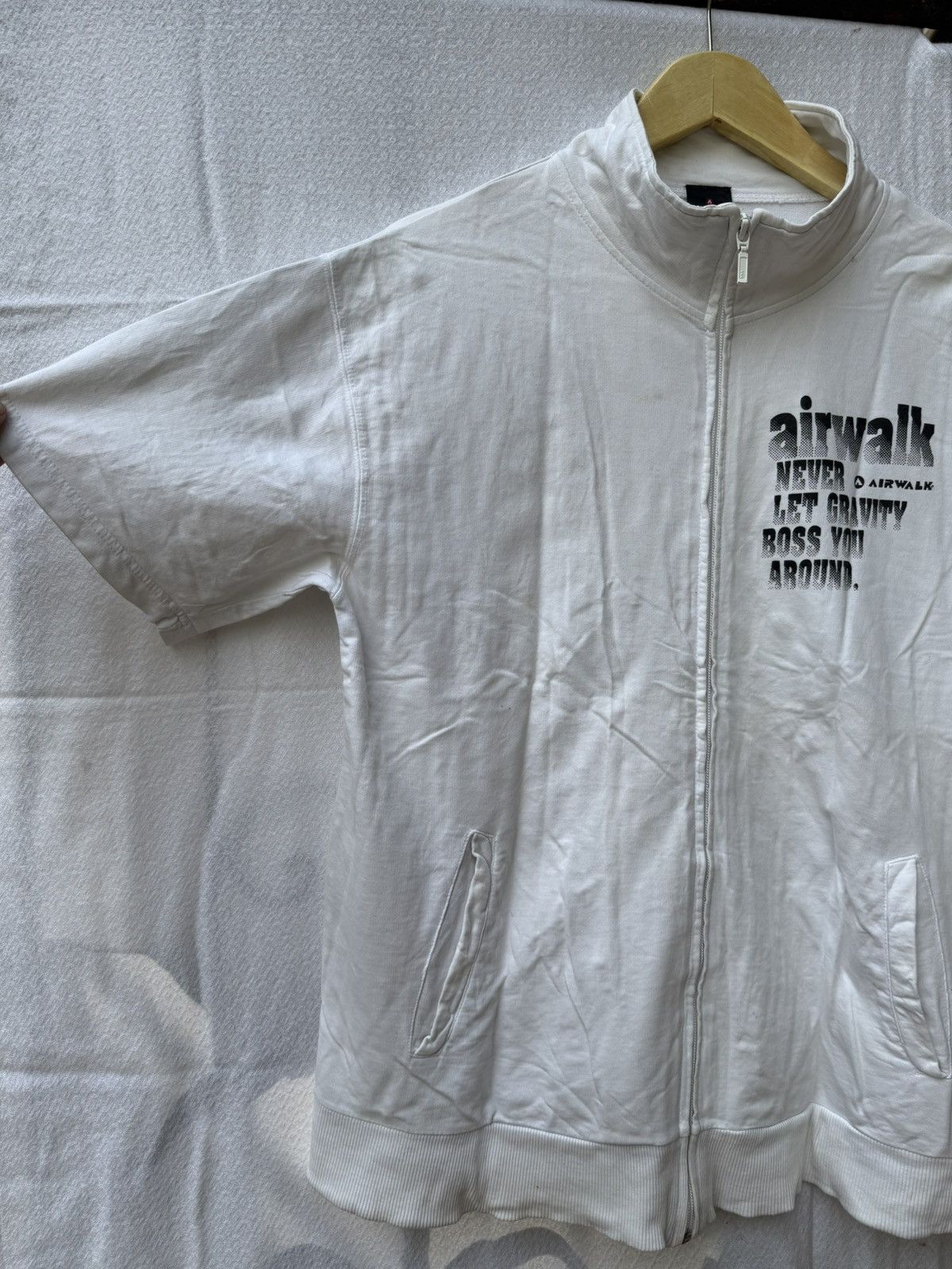 Japanese Brand Airwalk zipper poem shirt Size US L / EU 52-54 / 3 - 6 Thumbnail