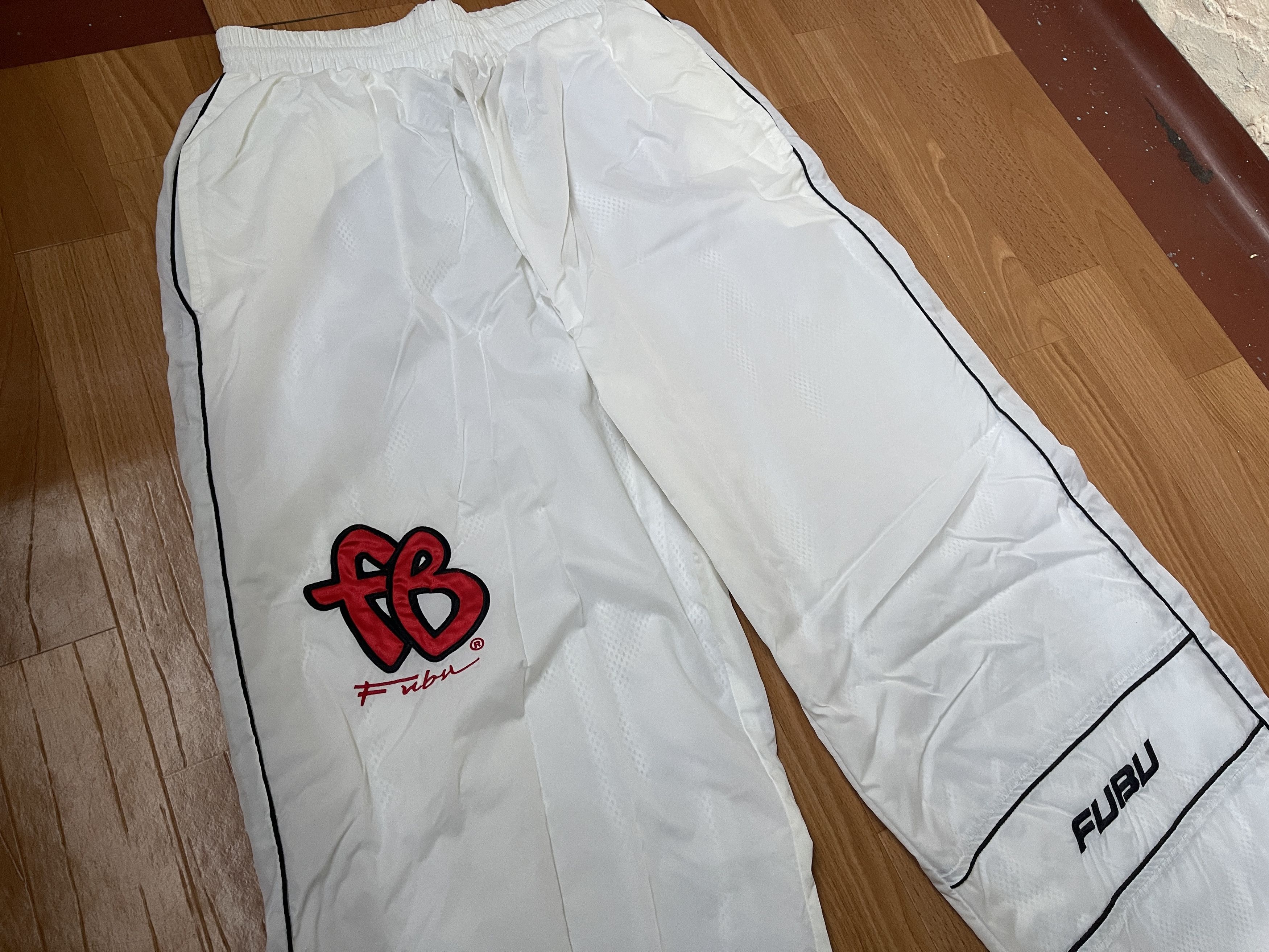 Fubu Fubu pants, nylon, vintage hip hop 90s hip hop skater Y2K S Size US 30 / EU 46 - 3 Thumbnail