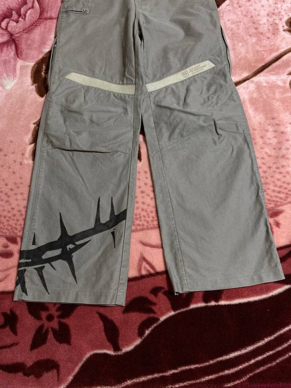 Other Vintage Y2K Baggy Wide Leg Utility Pants Skater HipHop Size US 30 / EU 46 - 3 Thumbnail