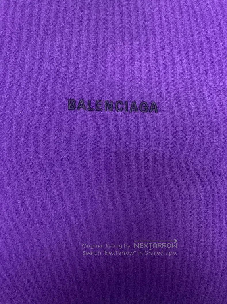 Balenciaga Balenciaga size S Logo Letter Round Neck Short Sleeve Size S / US 4 / IT 40 - 3 Thumbnail