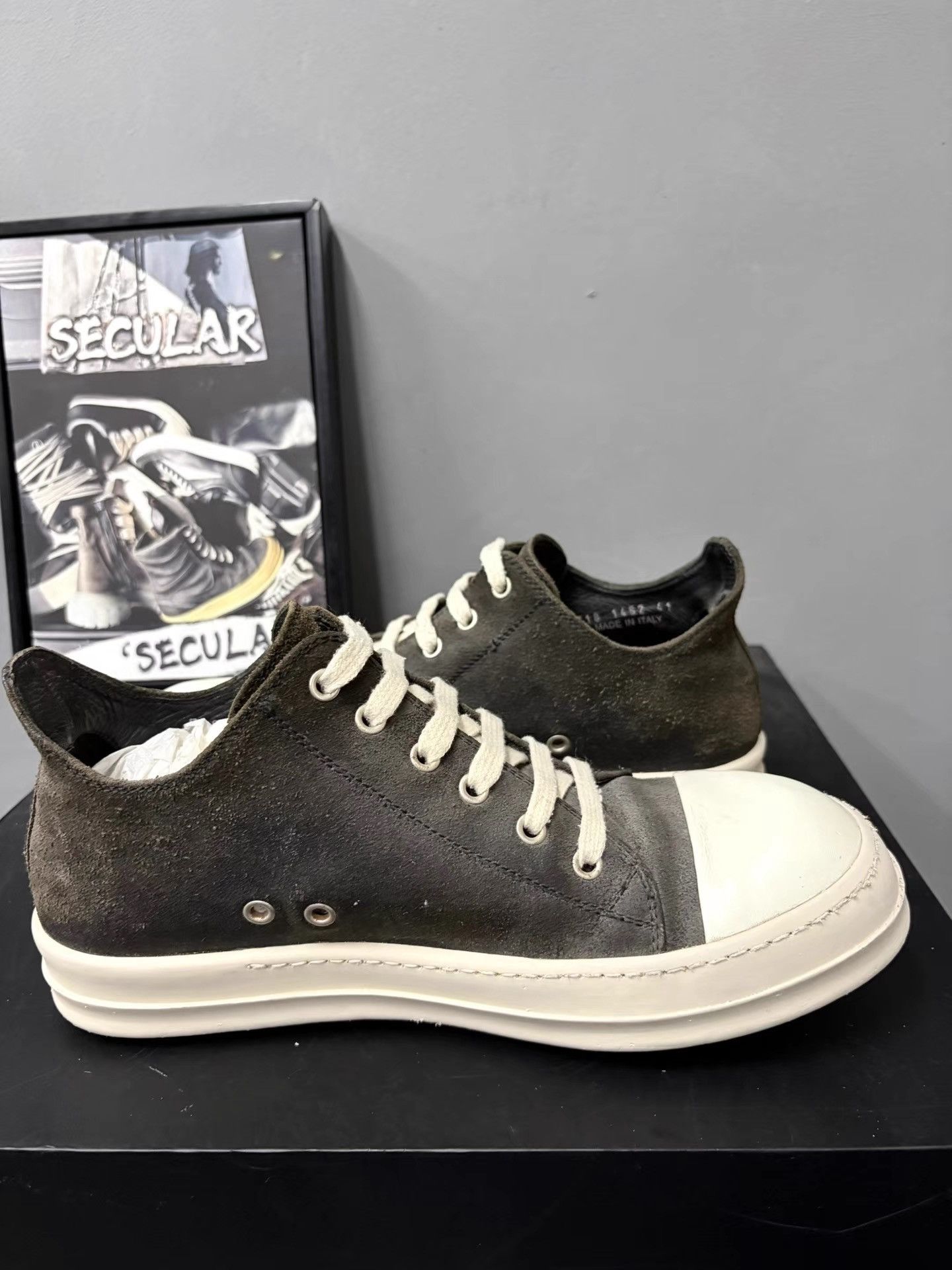 Rick Owens Rick Owens Mainline Leather Jumbo Sneakers K34 Size US 8 / EU 41 - 6 Thumbnail