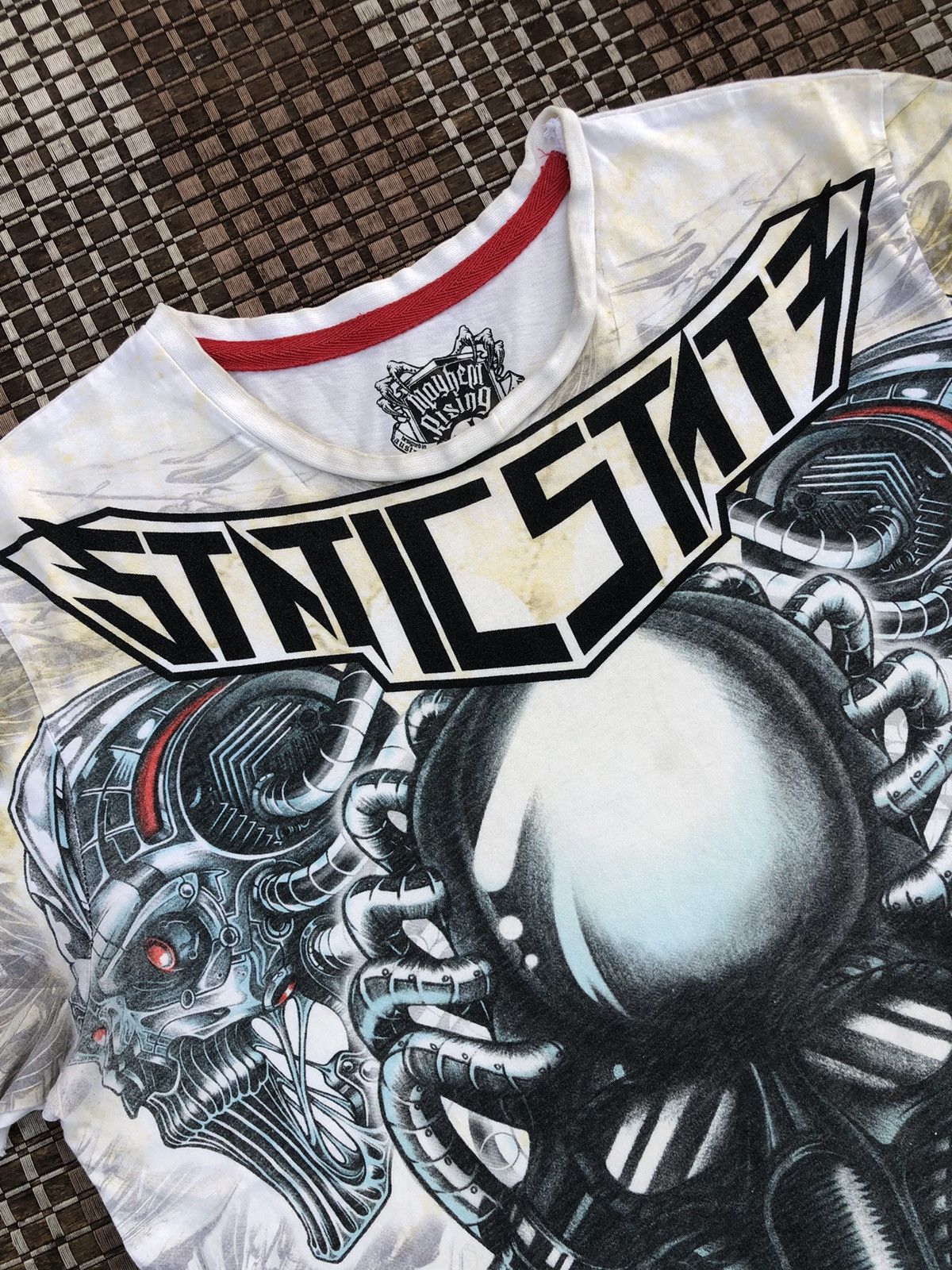 Affliction × Ed Hardy × Vintage RARE OVP Mayhem Rising STATIC STATE Tshirt Size US XL / EU 56 / 4 - 3 Thumbnail